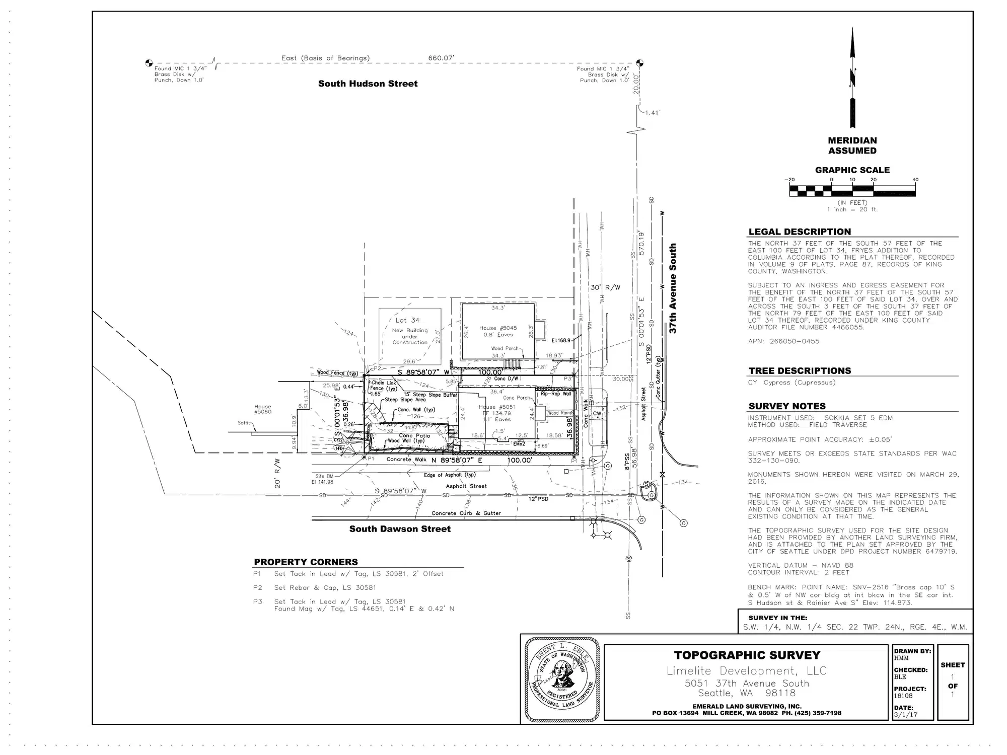 Site plan for 5057 37th Ave S