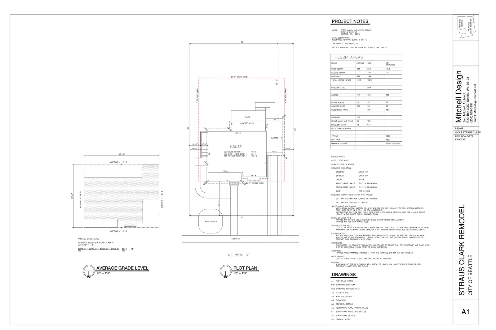 Site plan for 3175 NE 85th St