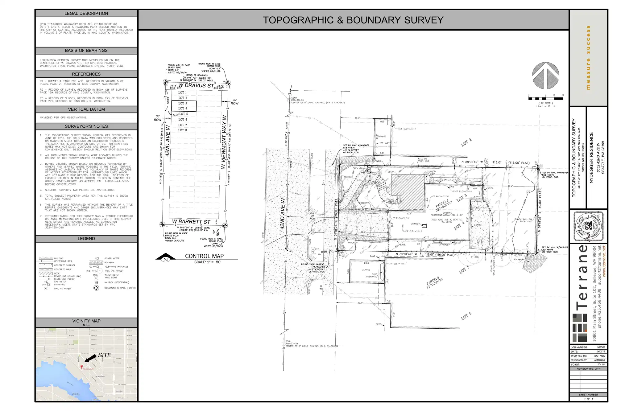 Site plan for 3052 42nd Ave W