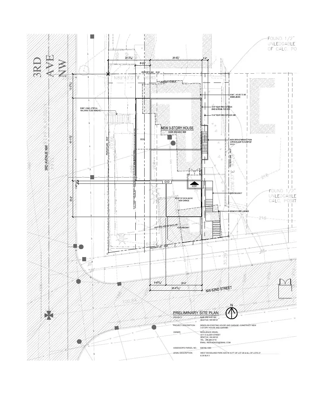 Site plan for 220 NW 62nd St