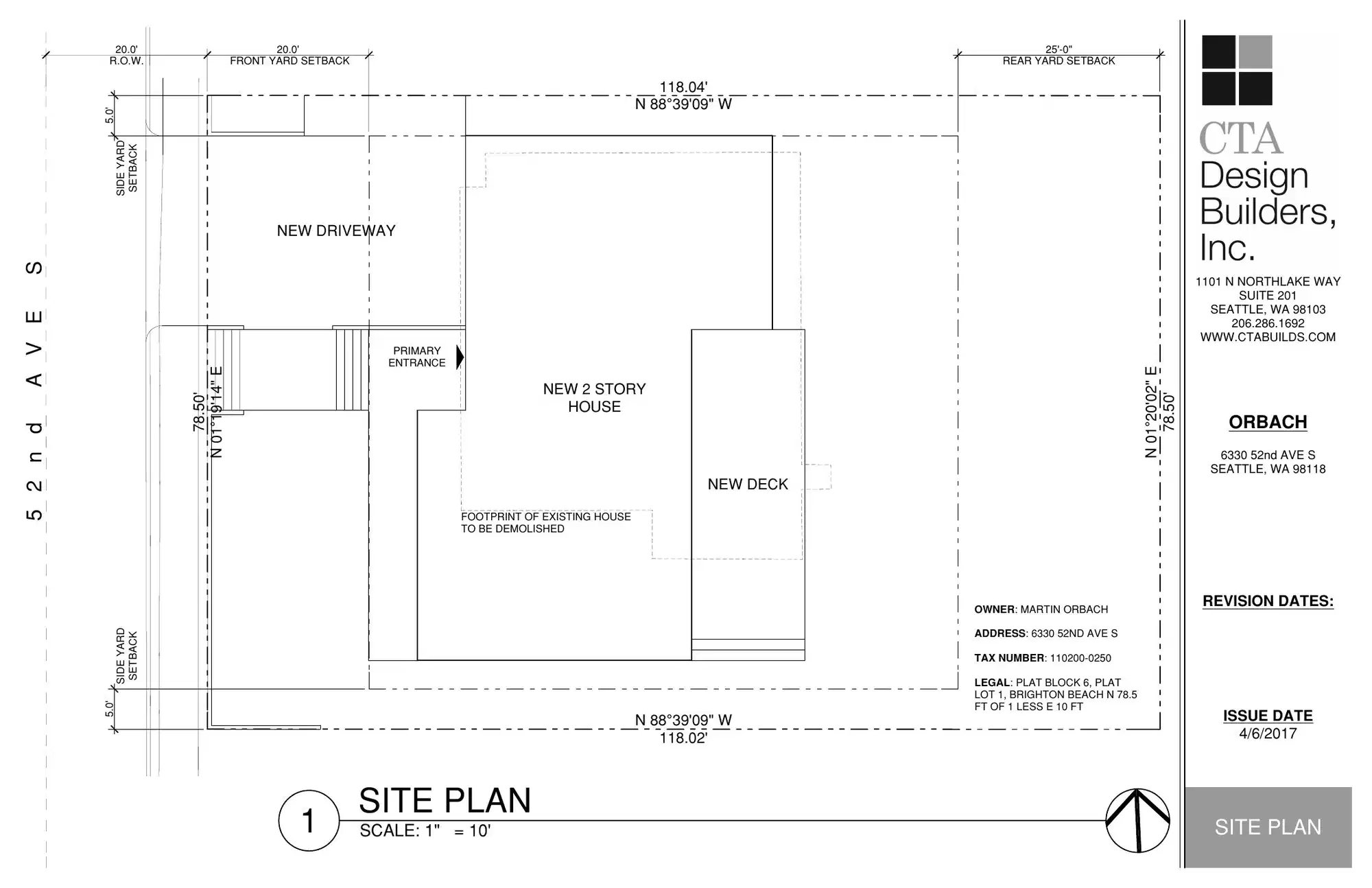 Site plan for 6330 52nd Ave S