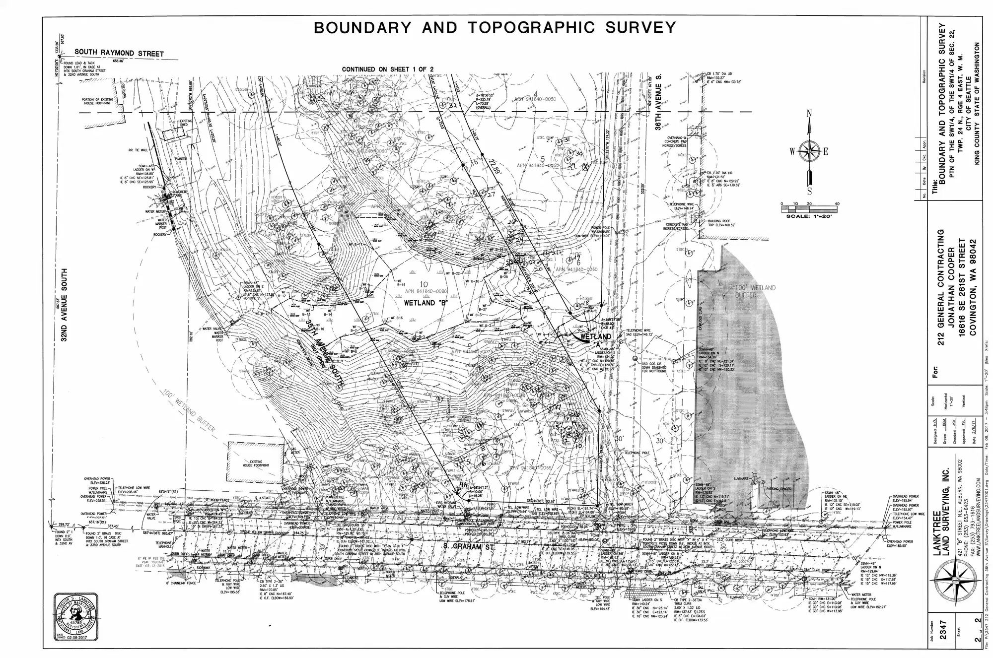 Site plan for 3546 S Graham St
