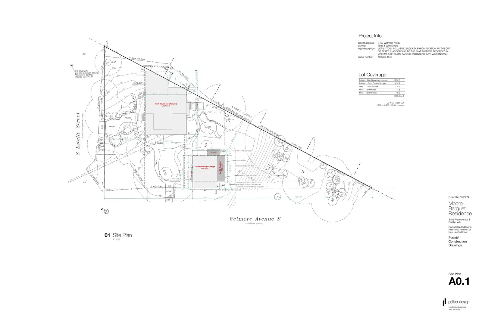 Site plan for 3402 Wetmore Ave S