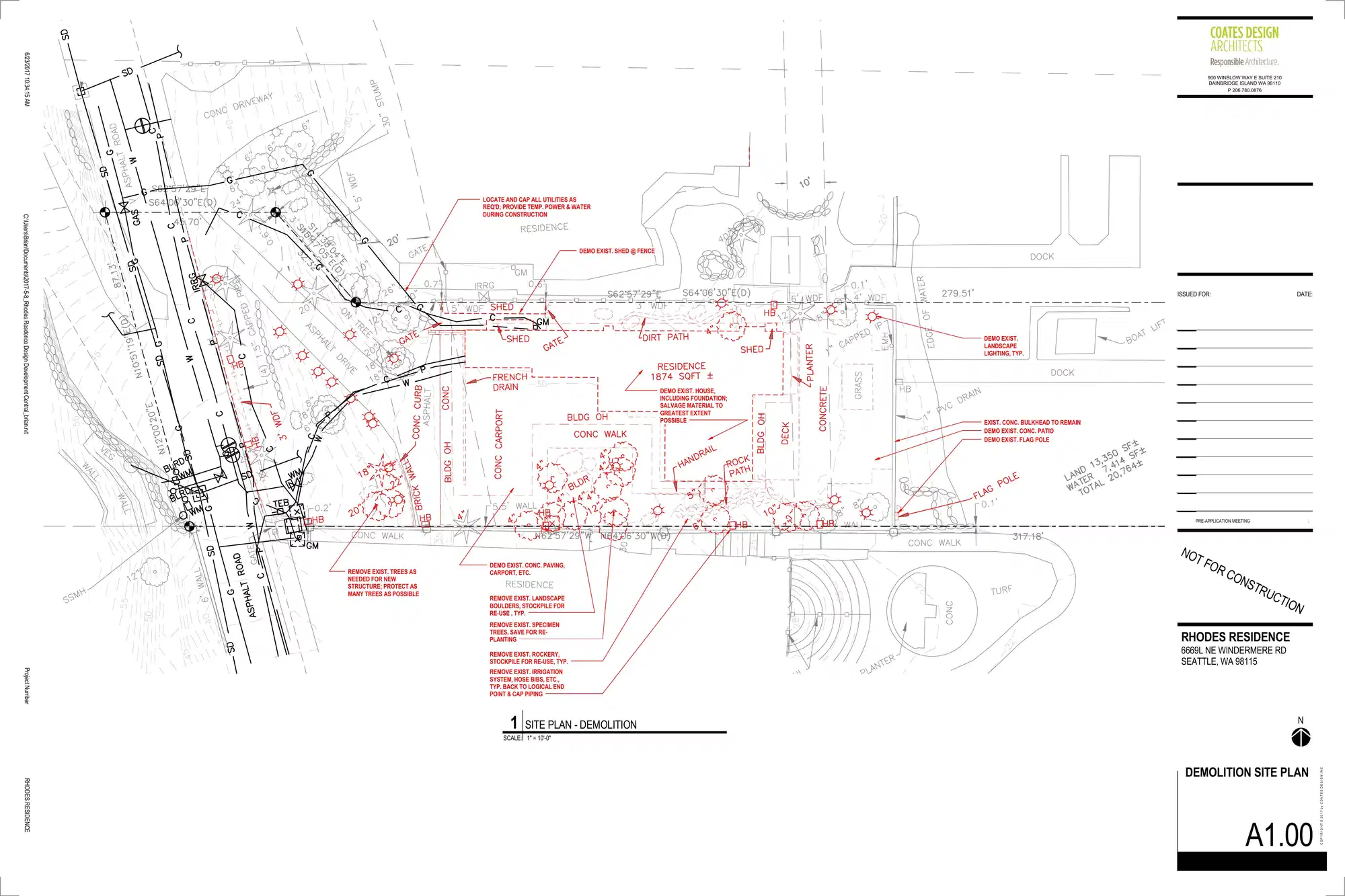 Site plan for 6669 L NE Windermere Rd