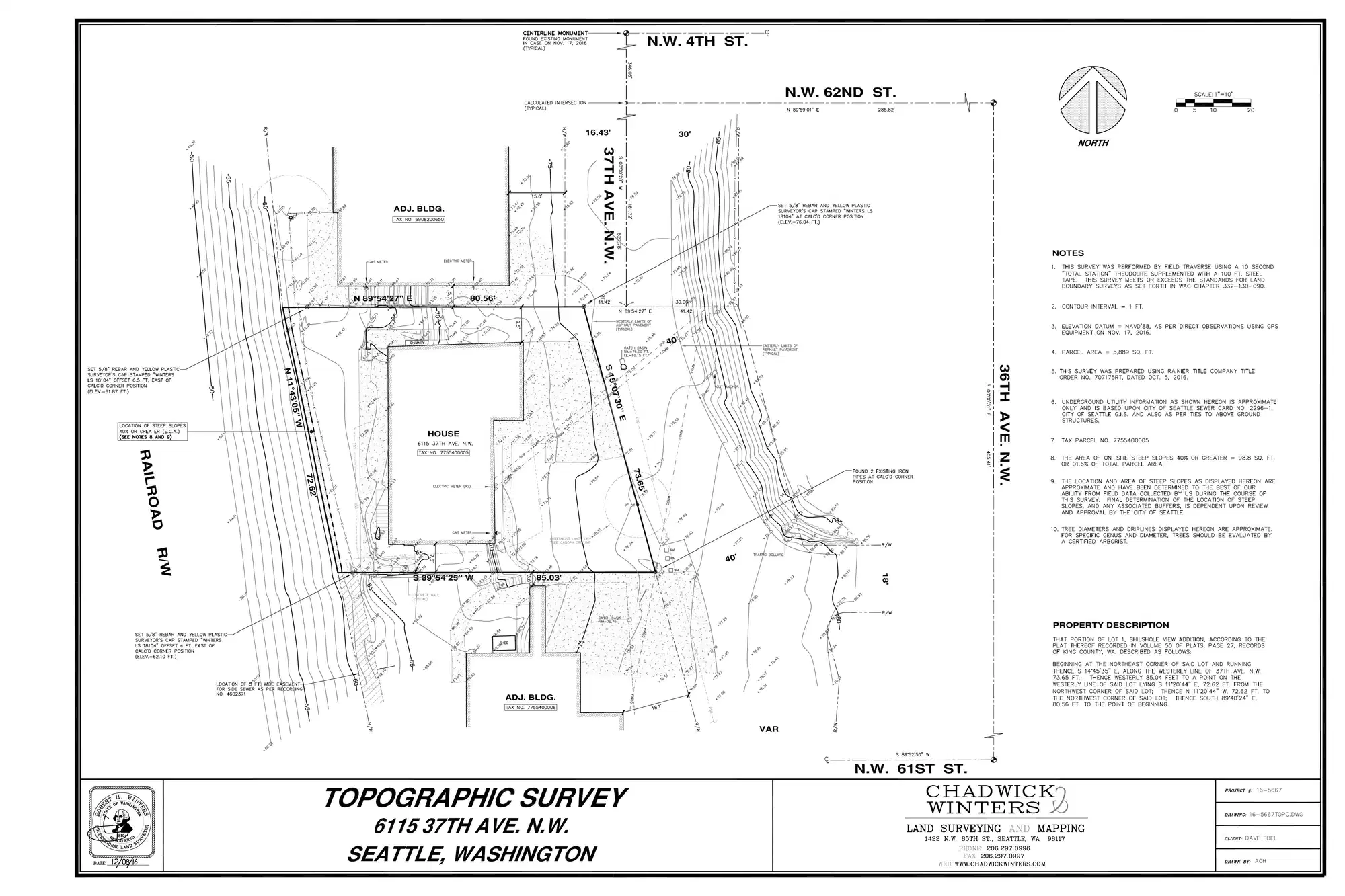 Site plan for 6115 37th Ave NW