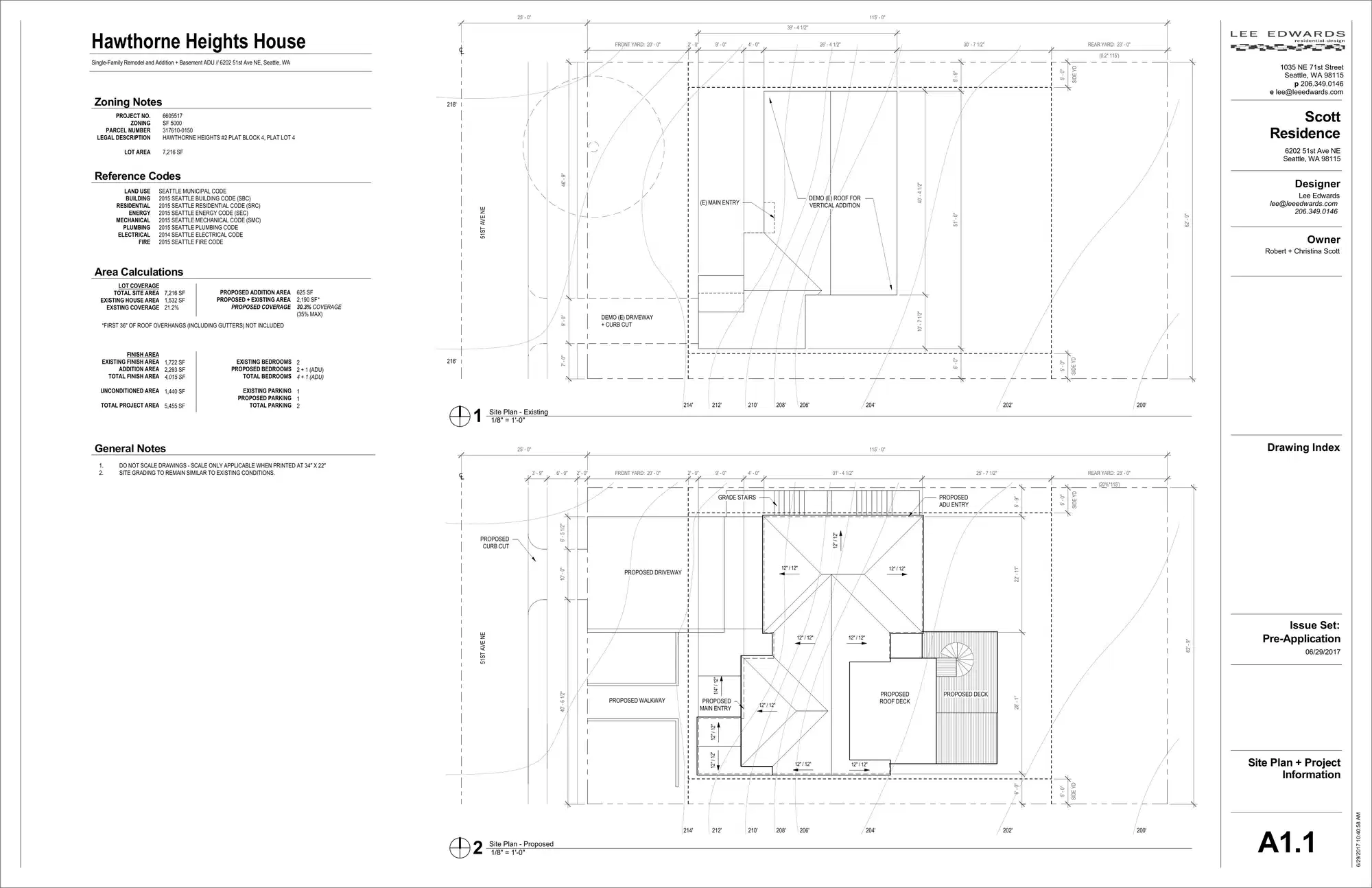 Site plan for 6202 51st Ave NE