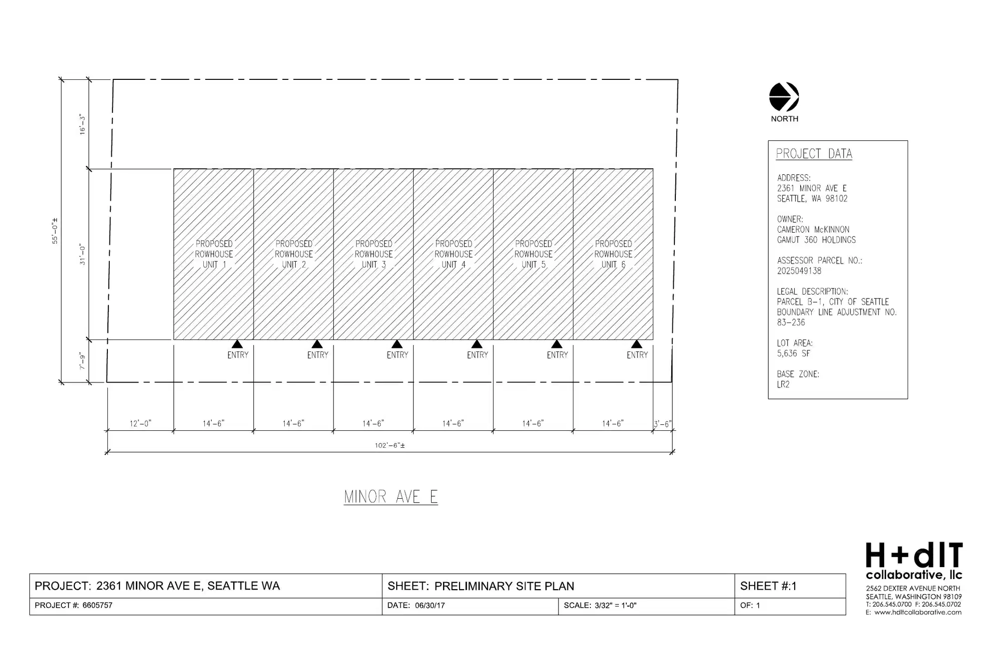 Site plan for 2361 Minor Ave E