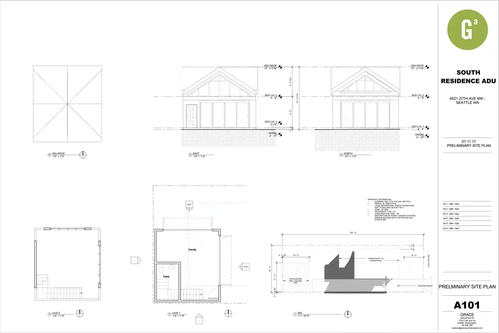 Site plan for 6521 27th Ave NW