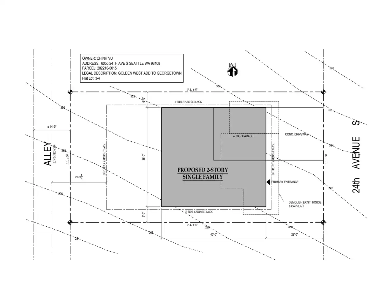 Site plan for 6055 24th Ave S