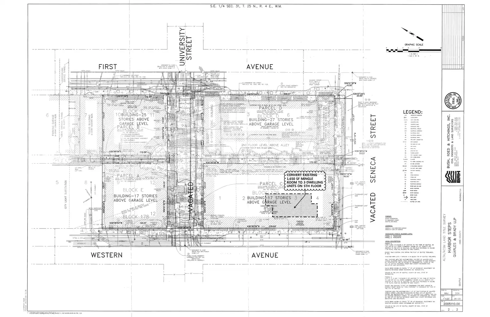 Site plan for 1201 1st Ave