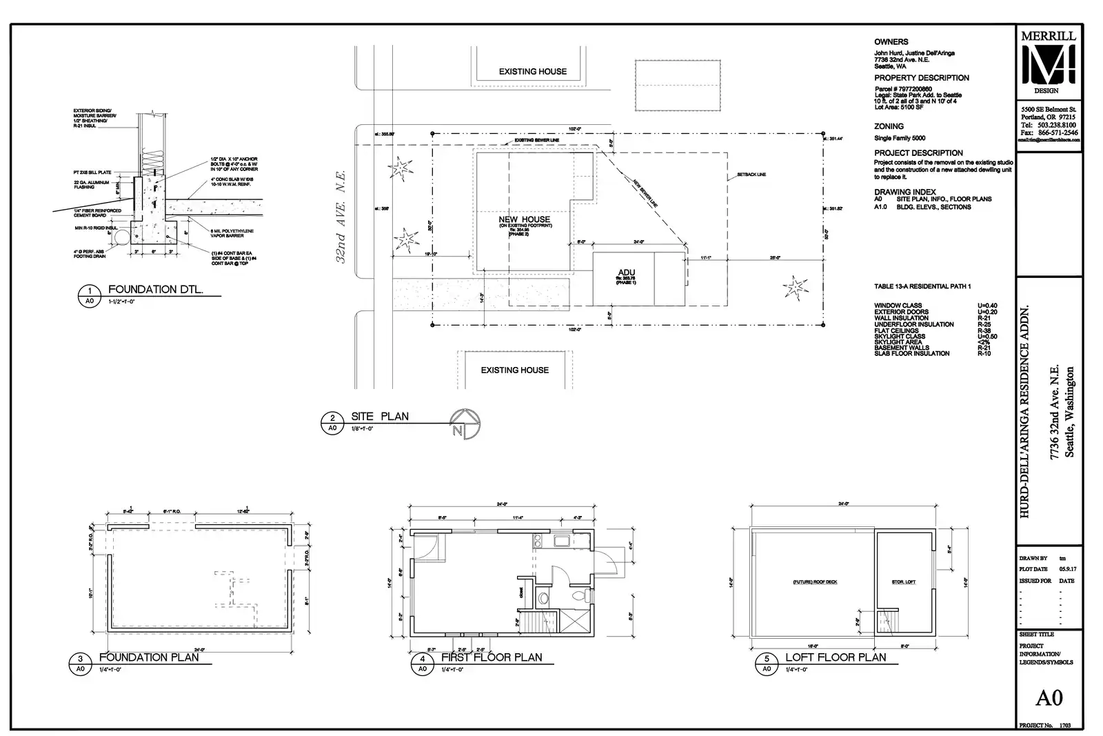 Site plan for 7736 32nd Ave NE