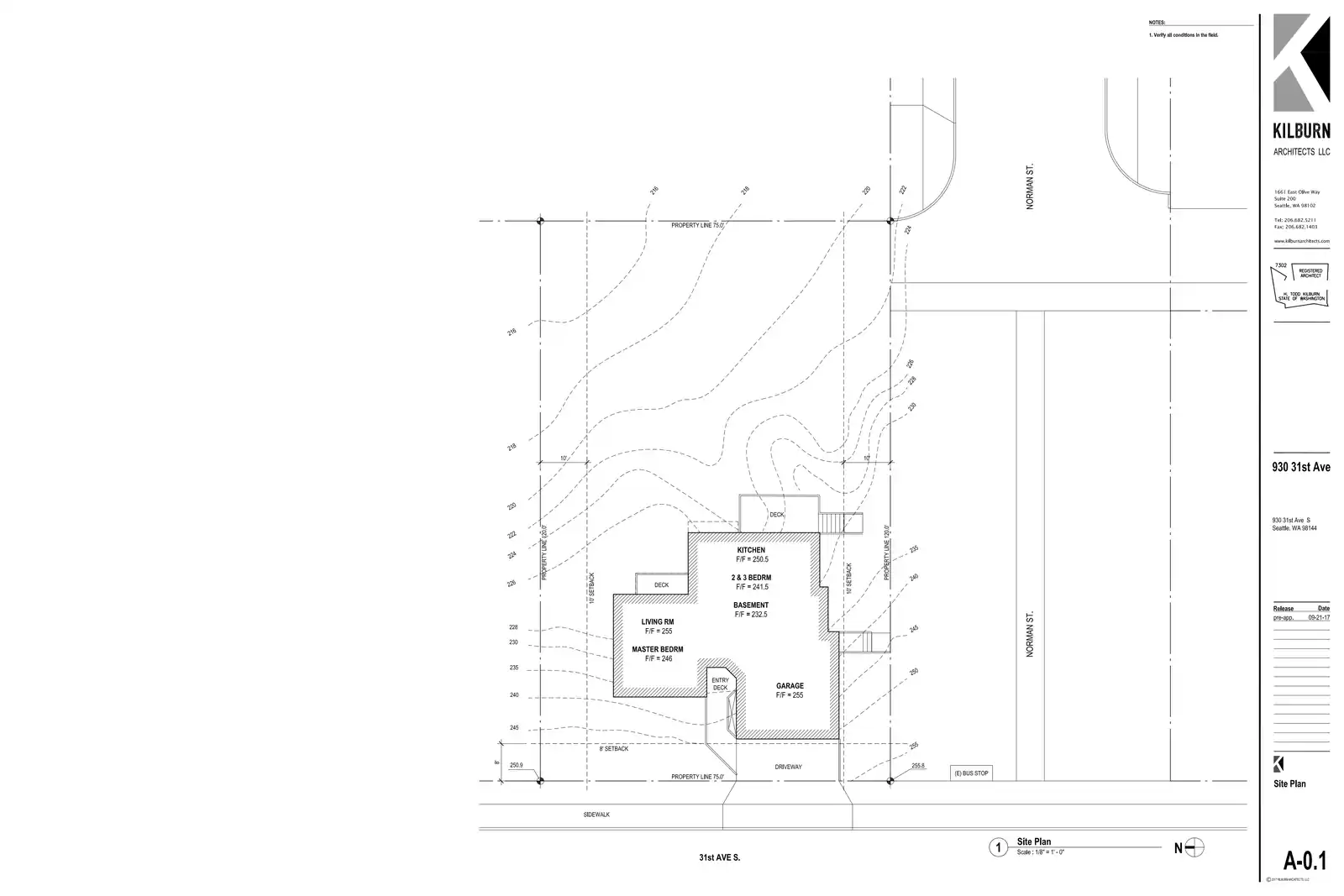 Site plan for 930 31st Ave S