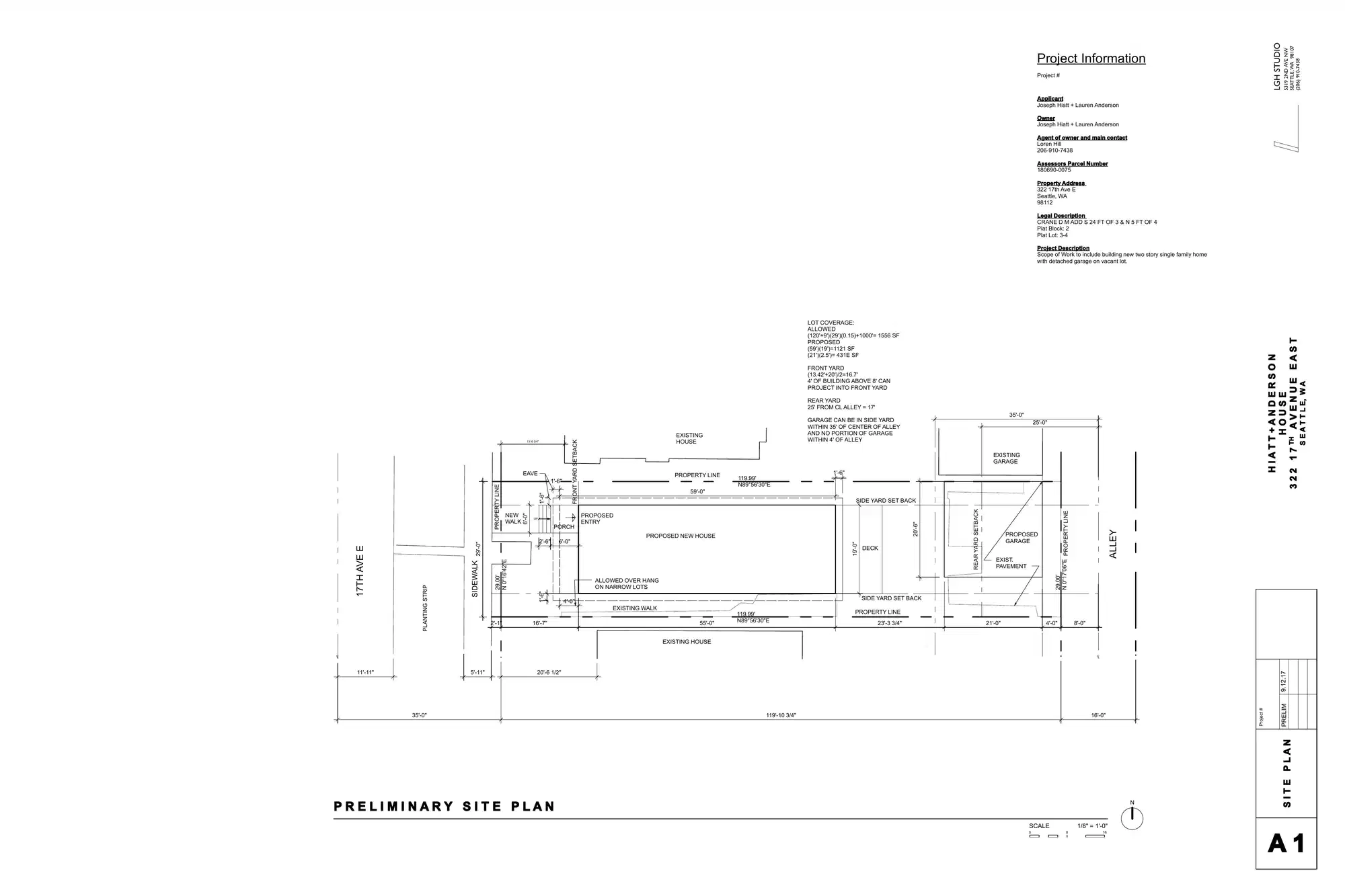 Site plan for 322 17th Ave E