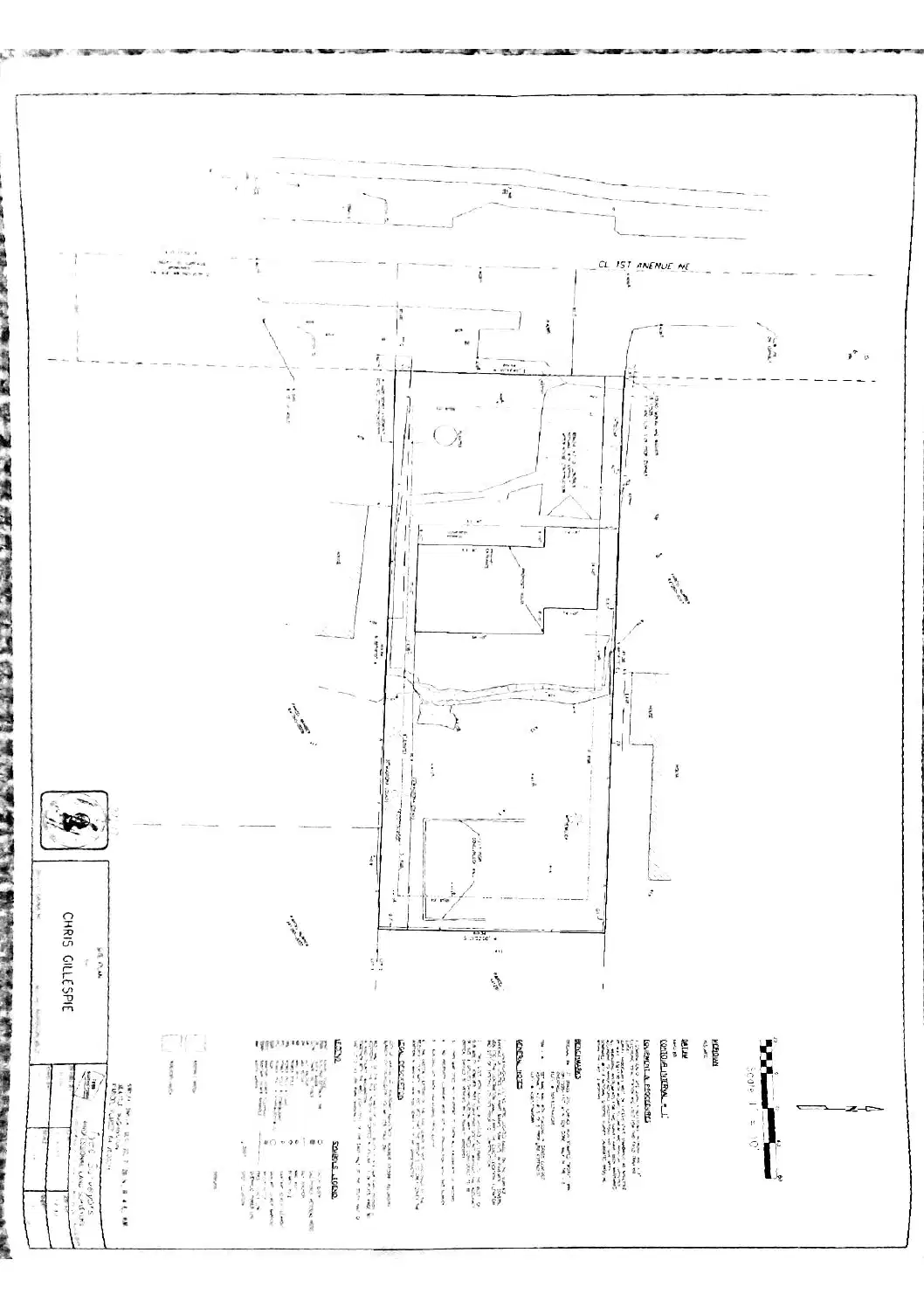 Site plan for 12514 1st Ave NE