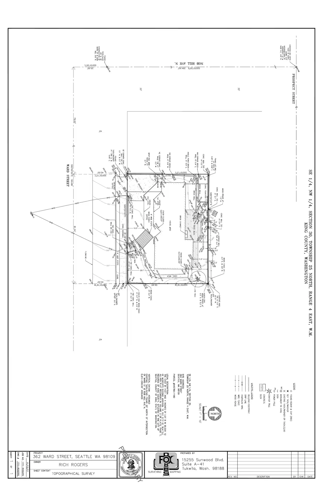 Site plan for 362 Ward St