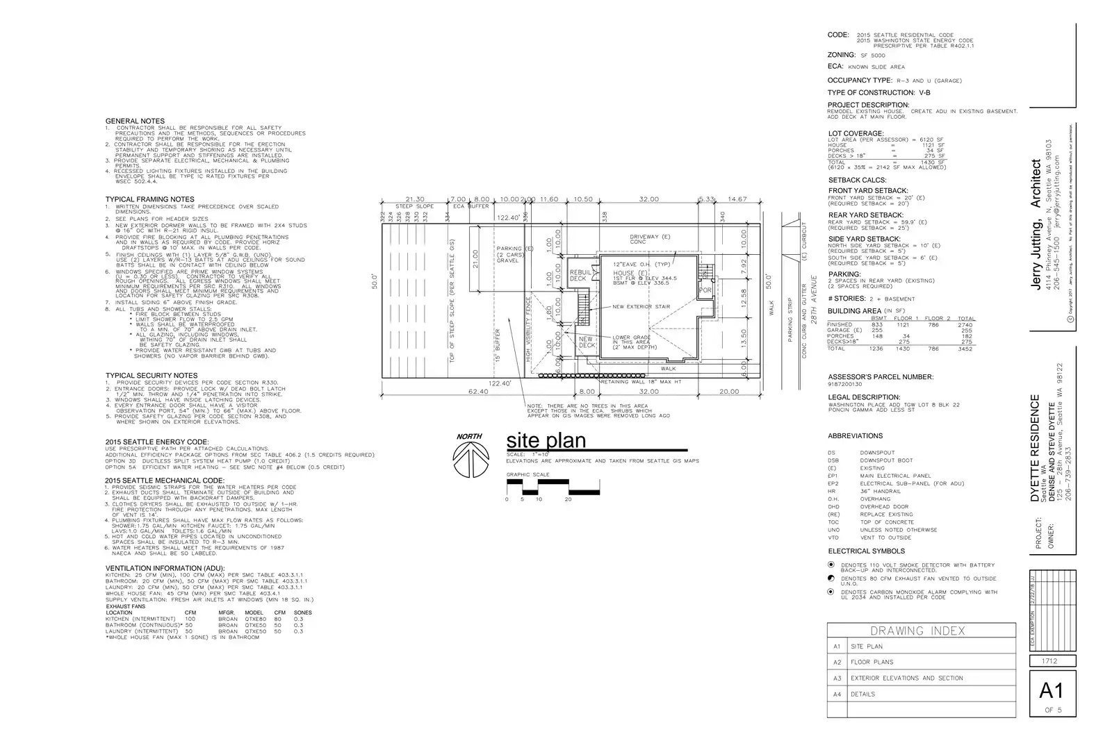 Site plan for 125 28th Ave