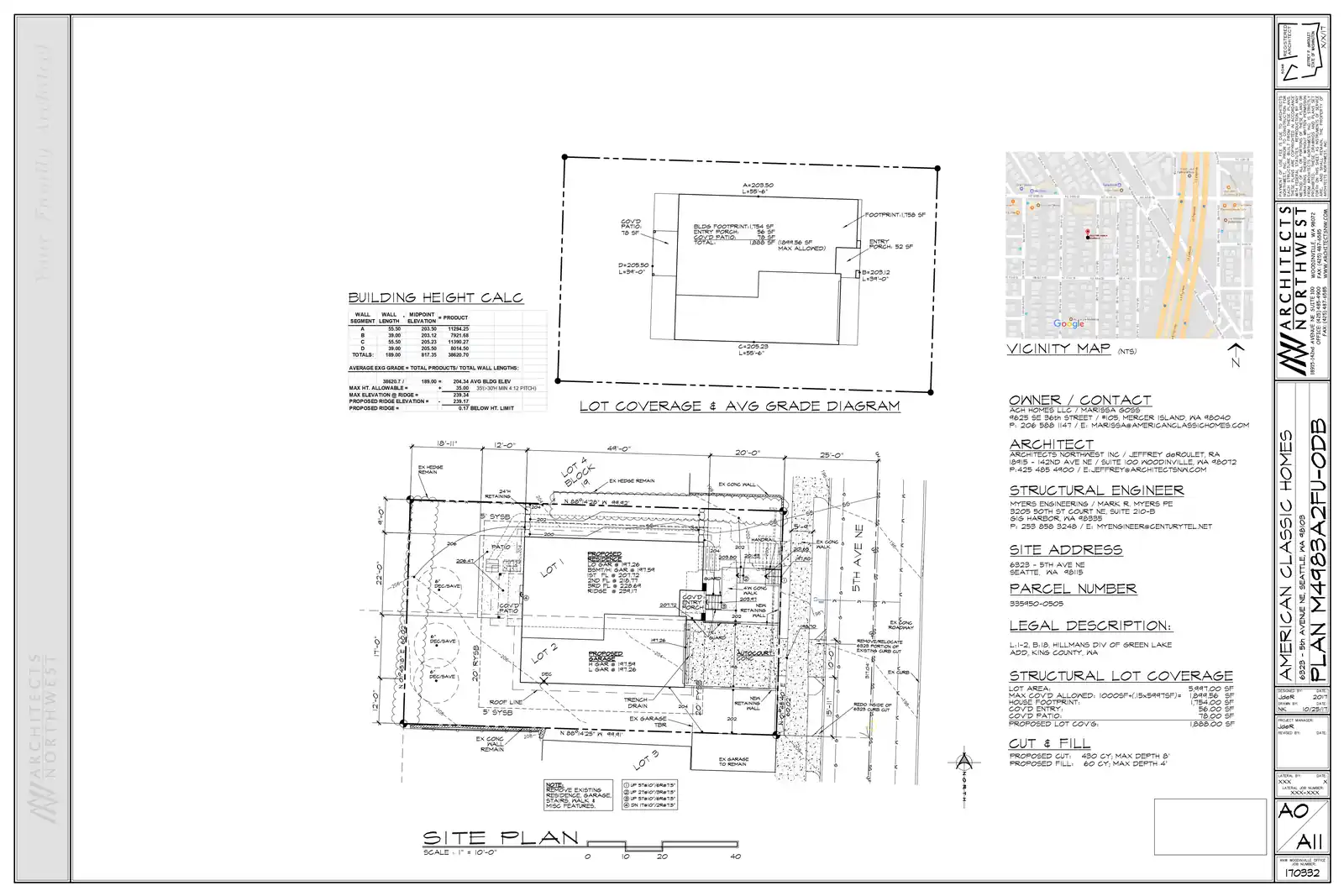 Site plan for 6323 5th Ave NE