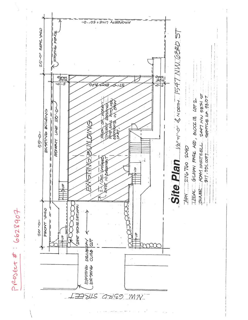 Site plan for 1547 NW 63rd St