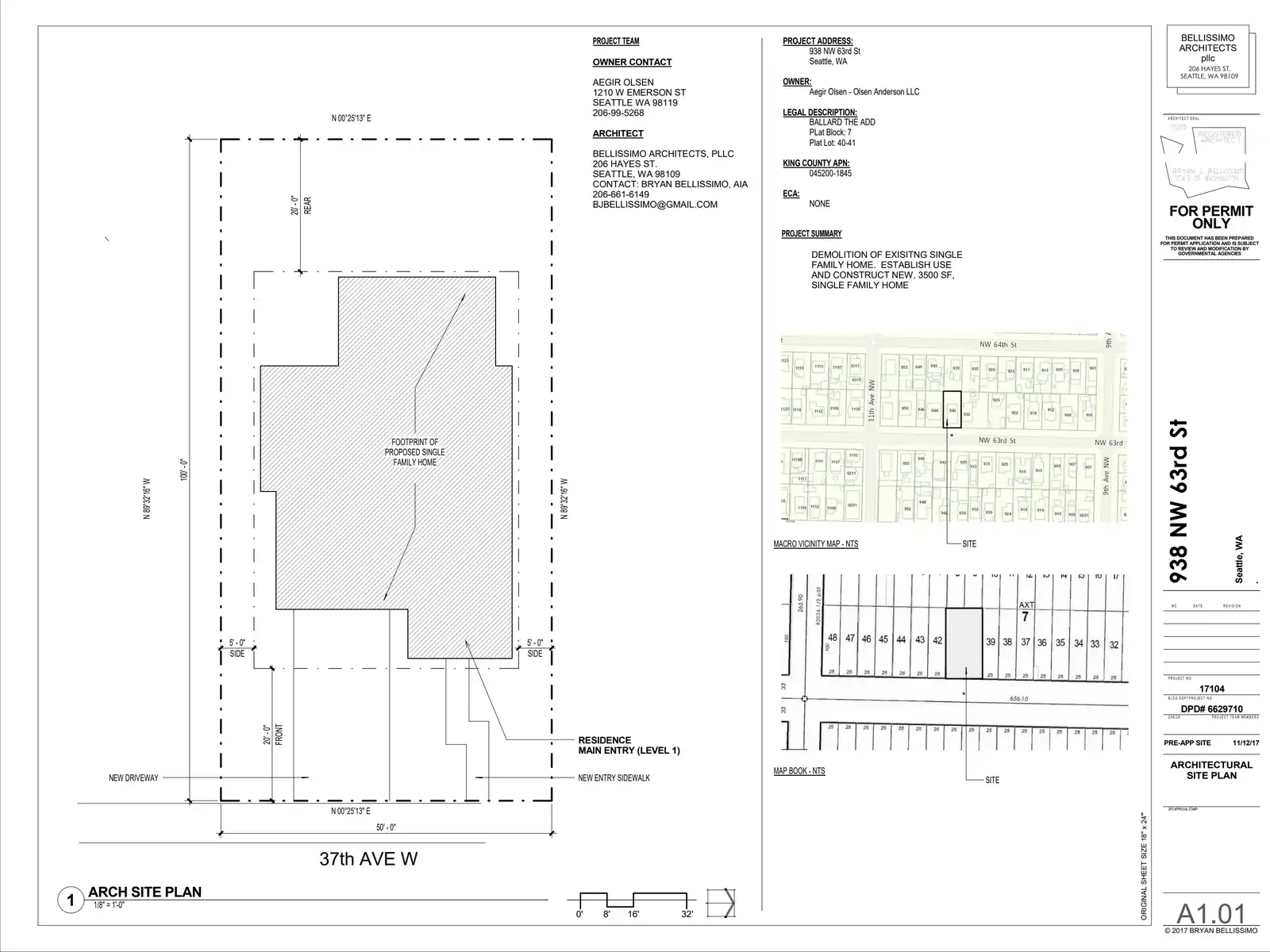 Site plan for 938 NW 63rd St
