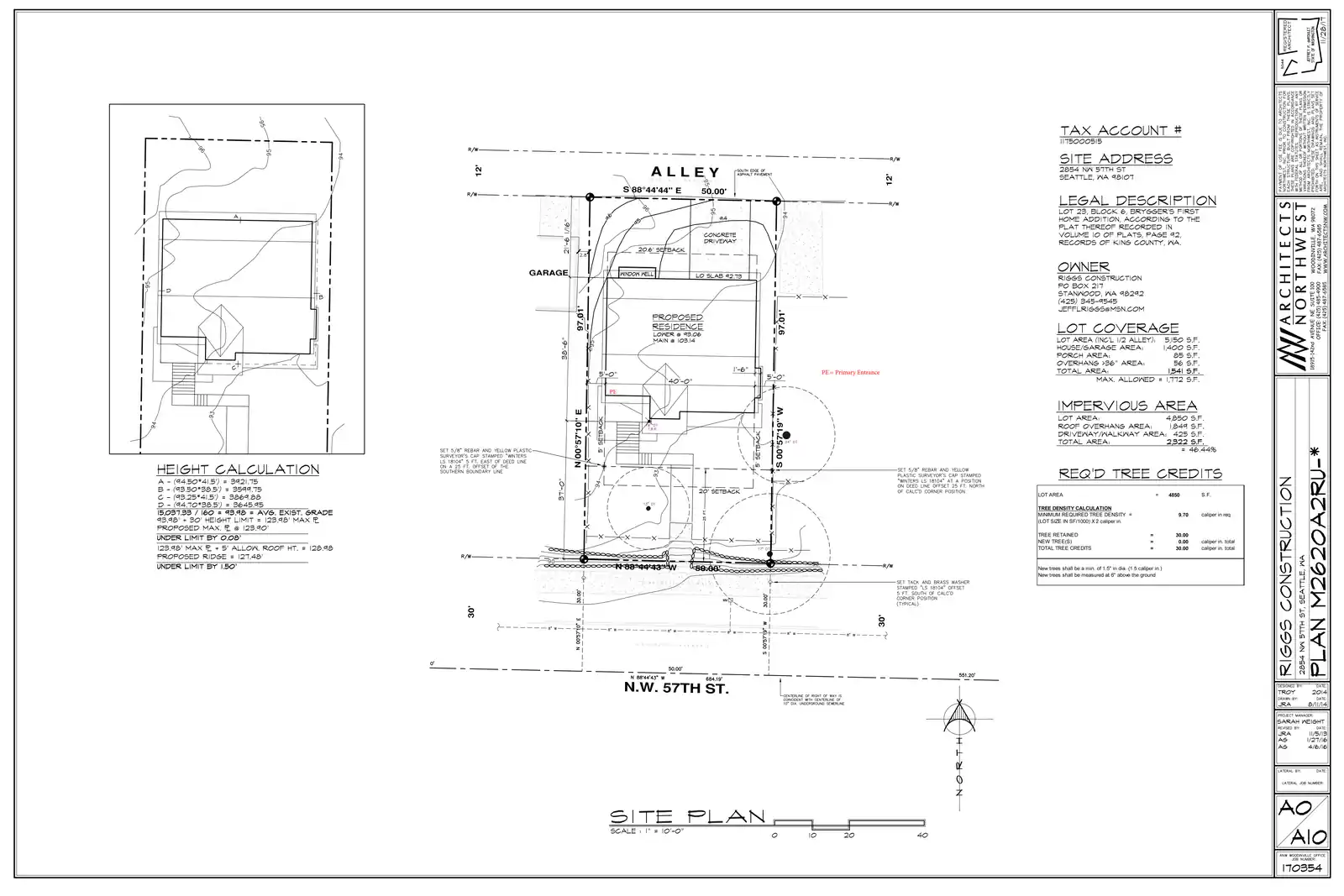 Site plan for 2854 NW 57th St