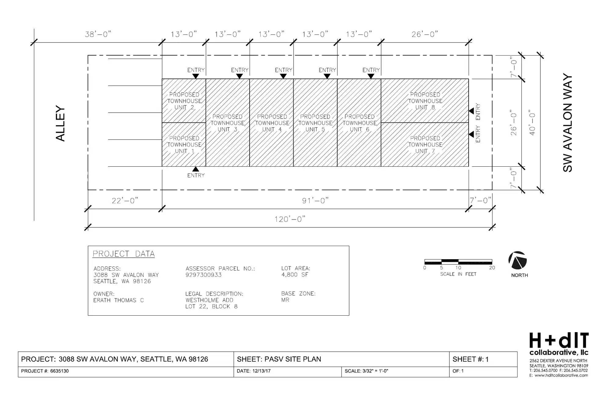Site plan for 3088 SW Avalon Way