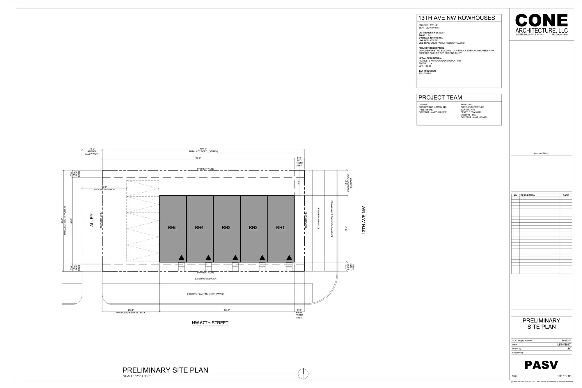 Site plan for 1304 NW 67th St
