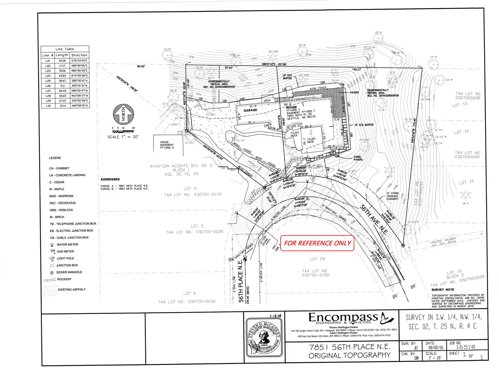 Site plan for 7863 56th Pl NE