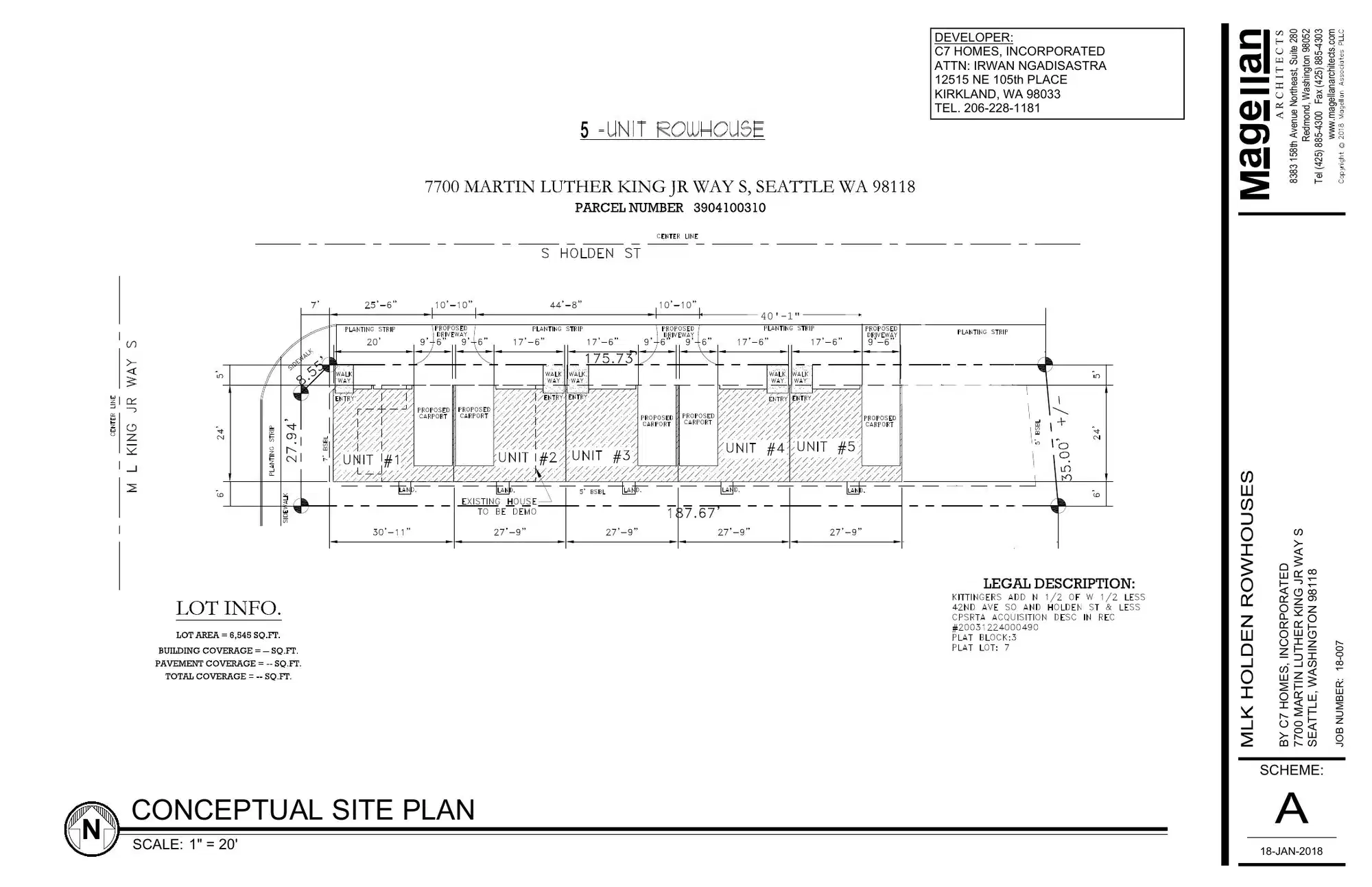 Site plan for 4201 S Holden St
