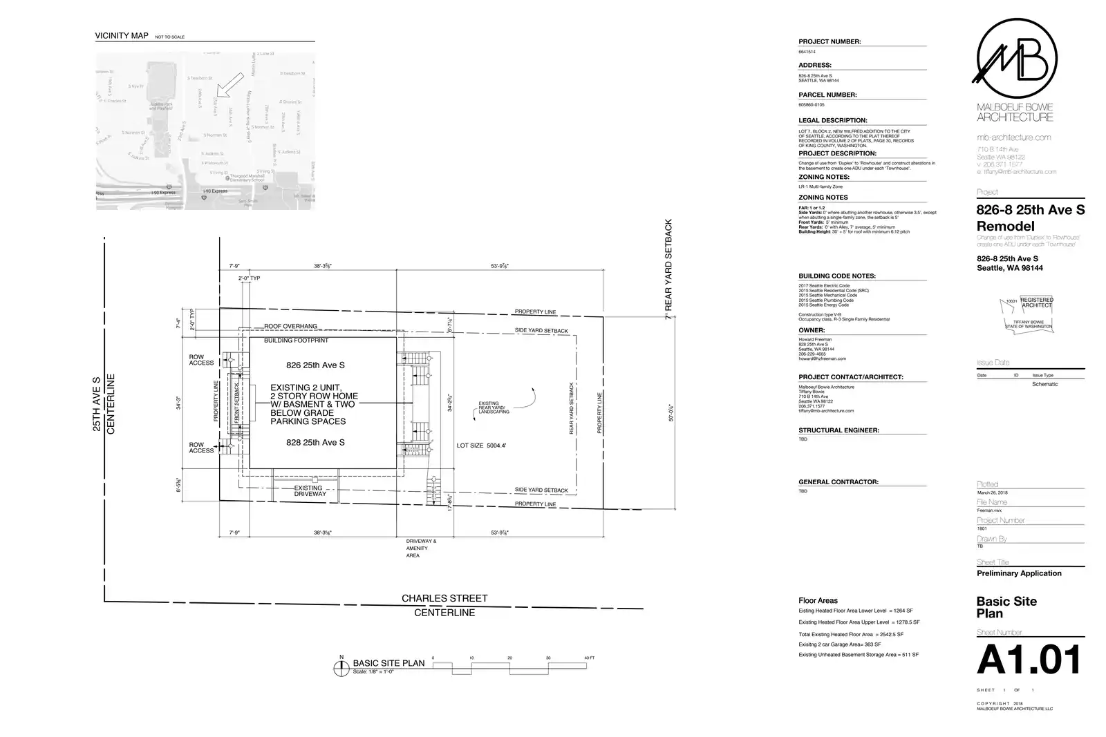 Site plan for 826 25th Ave S