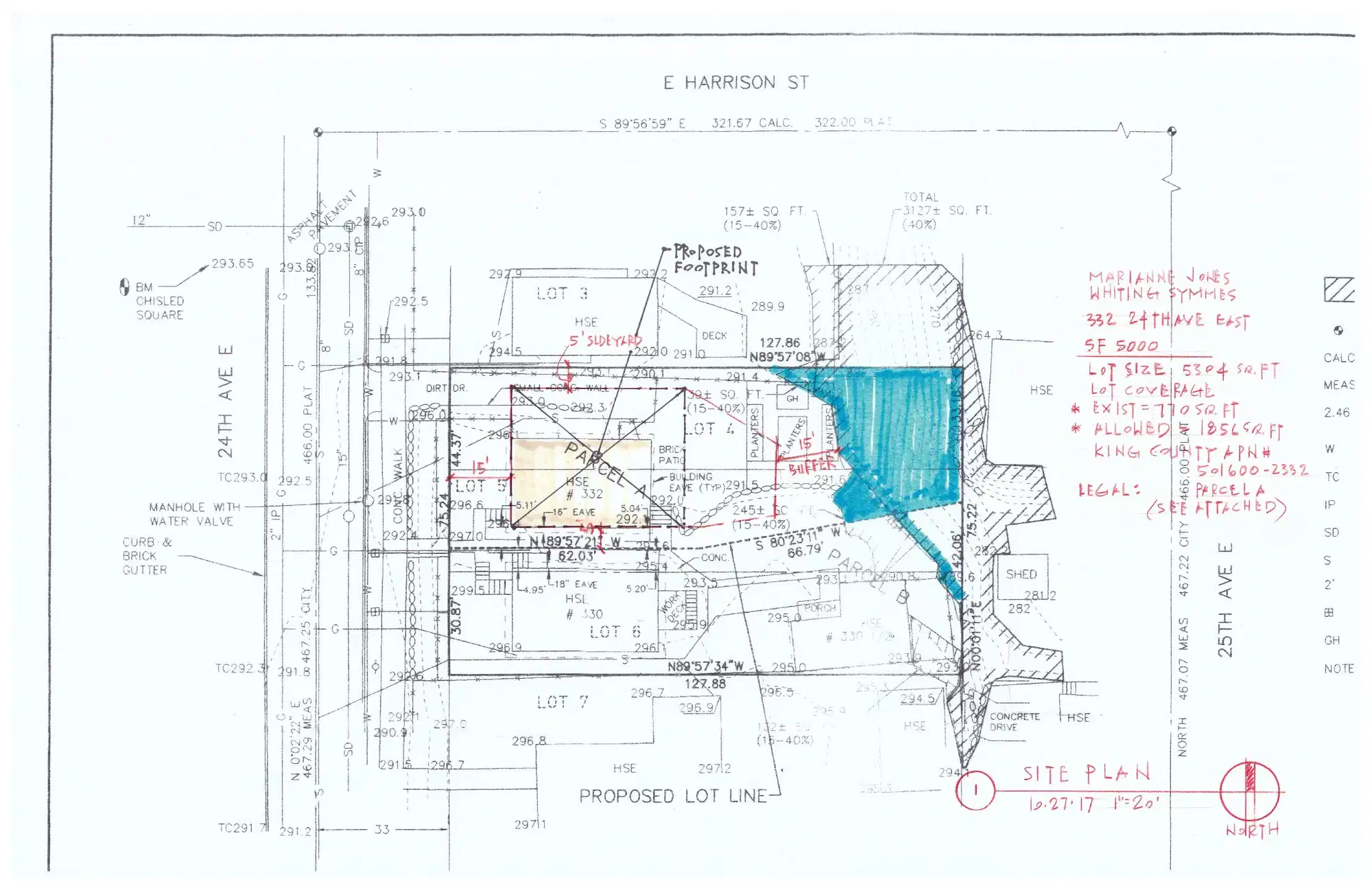 Site plan for 332 24th Ave E