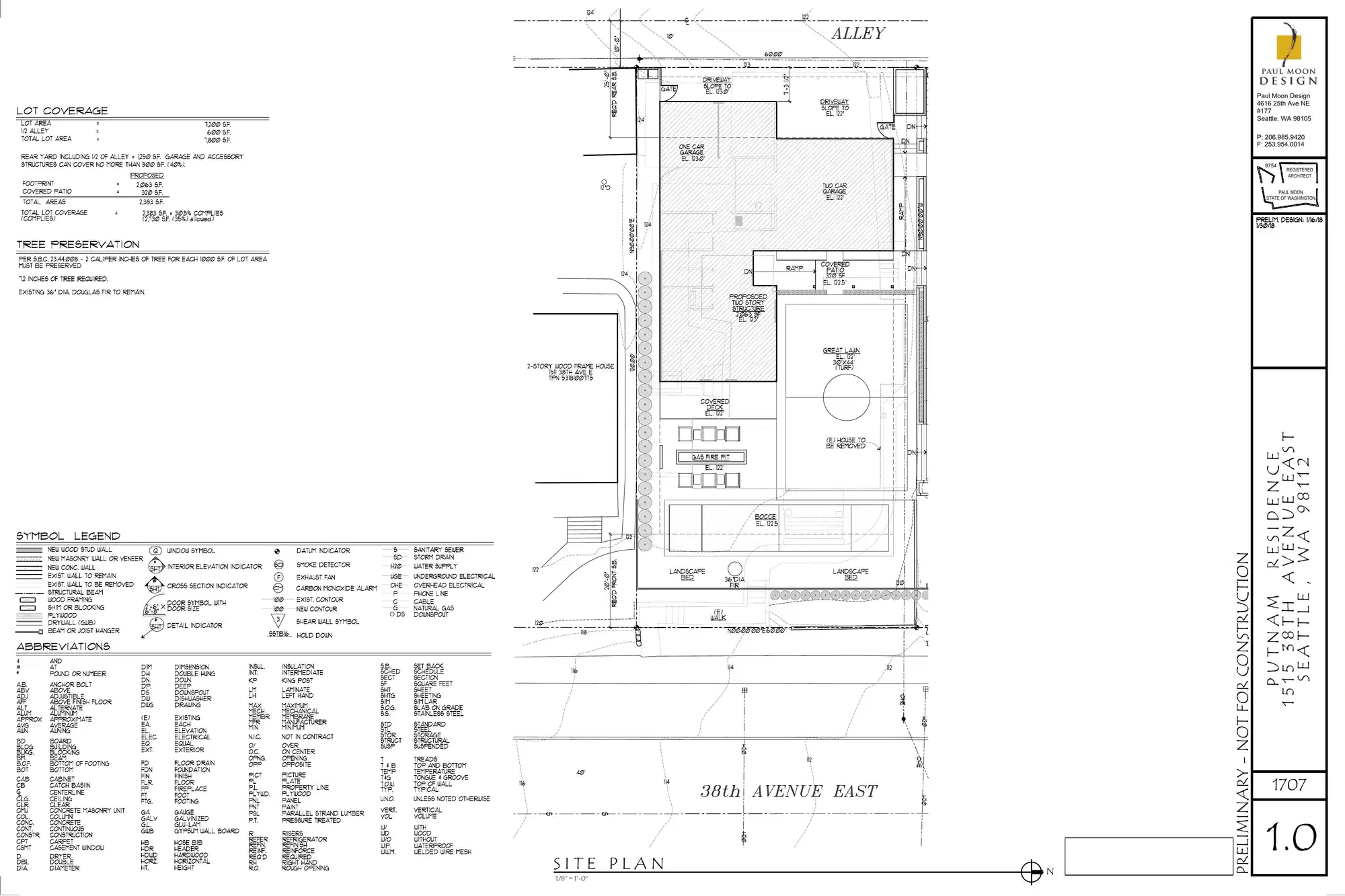 Site plan for 1515 38th Ave E
