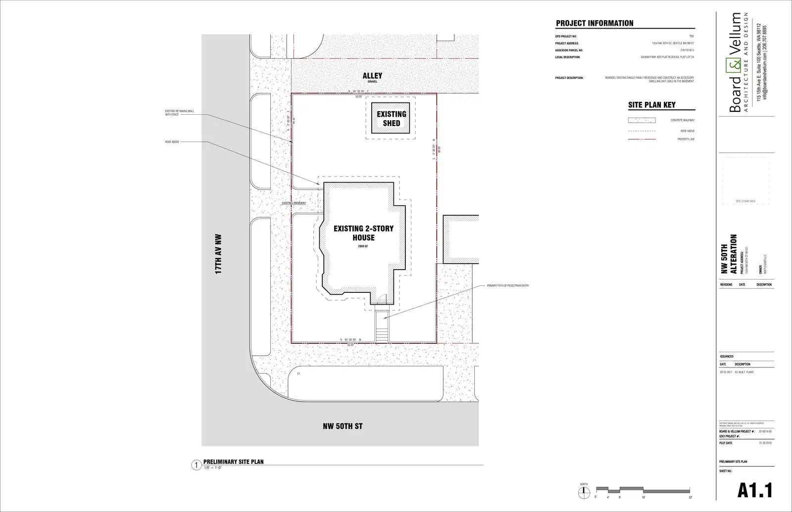 Site plan for 1554 NW 50th St