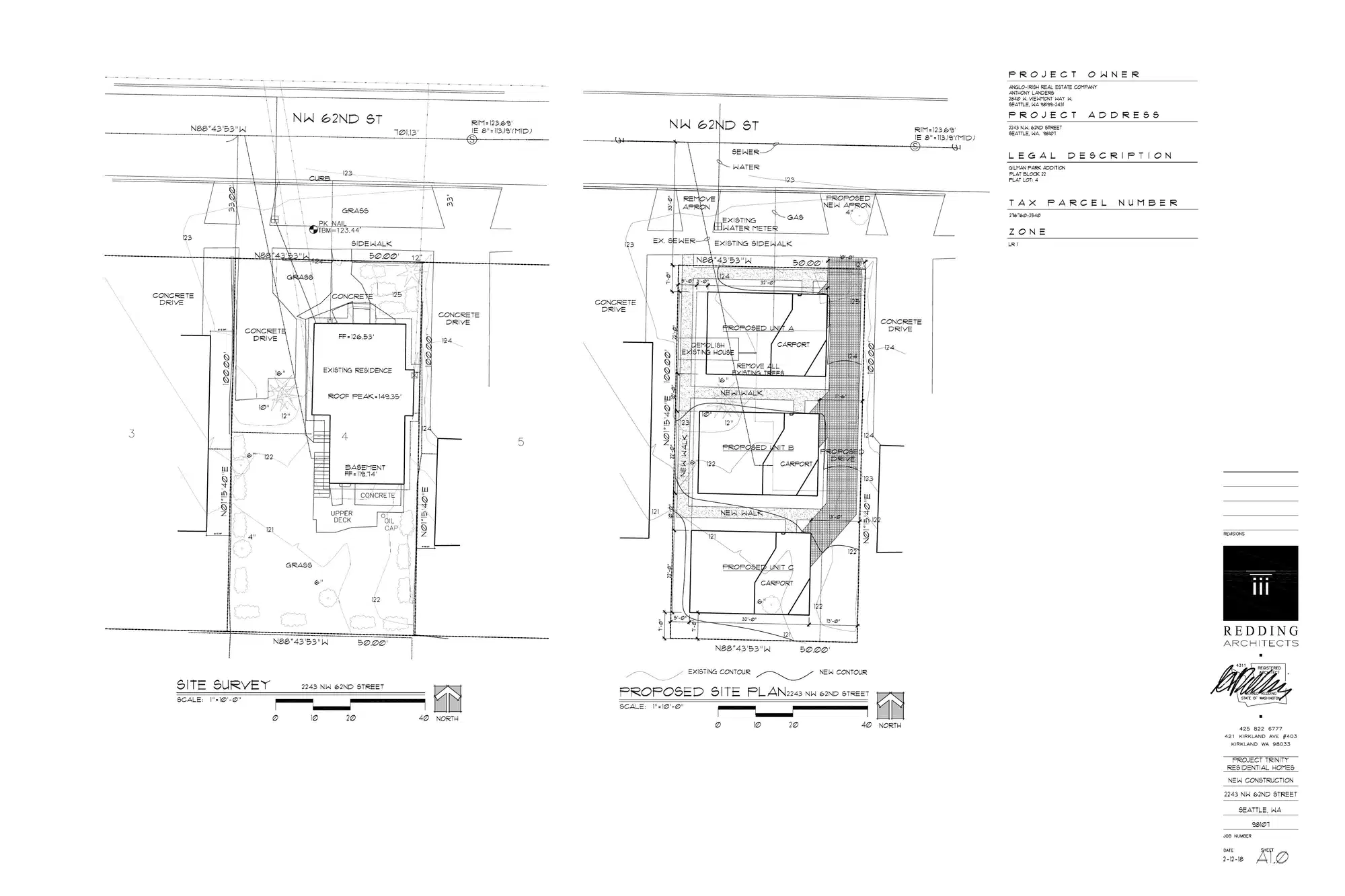 Site plan for 2243 NW 62nd St