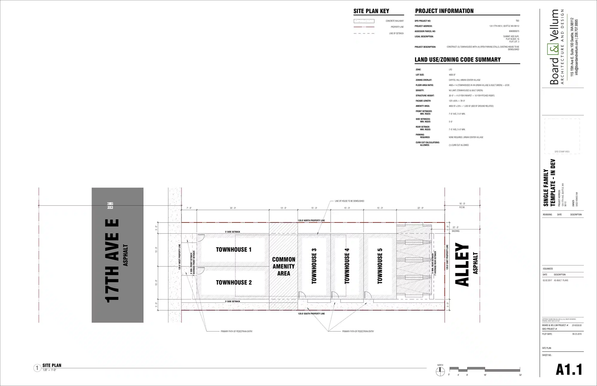 Site plan for 126 17th Ave E