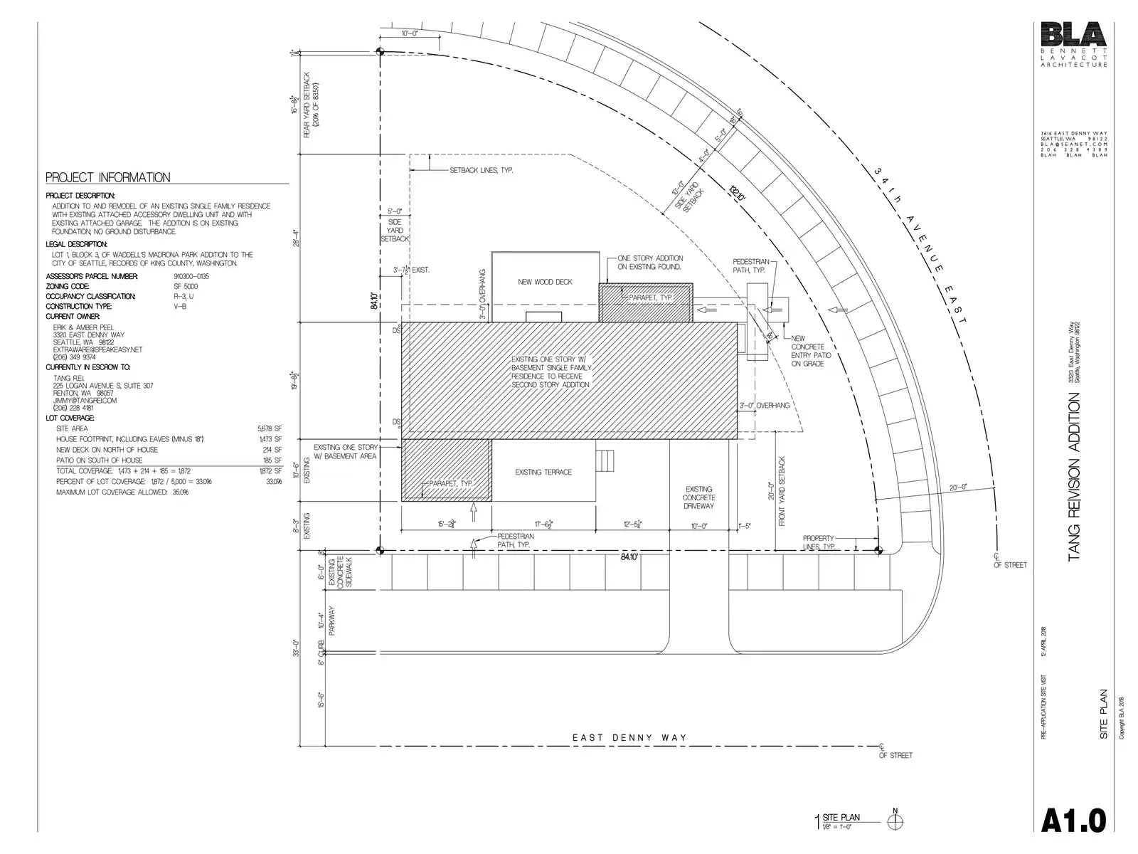 Site plan for 111 34th Ave E