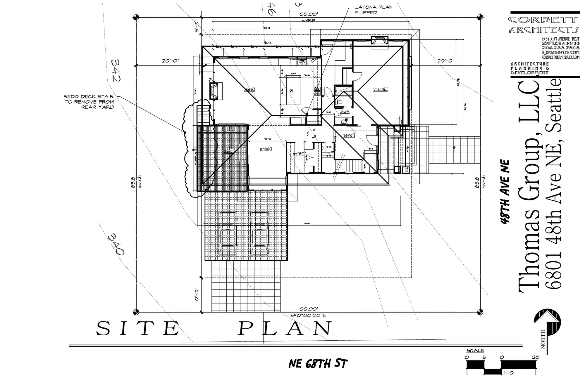Site plan for 6801 48th Ave NE