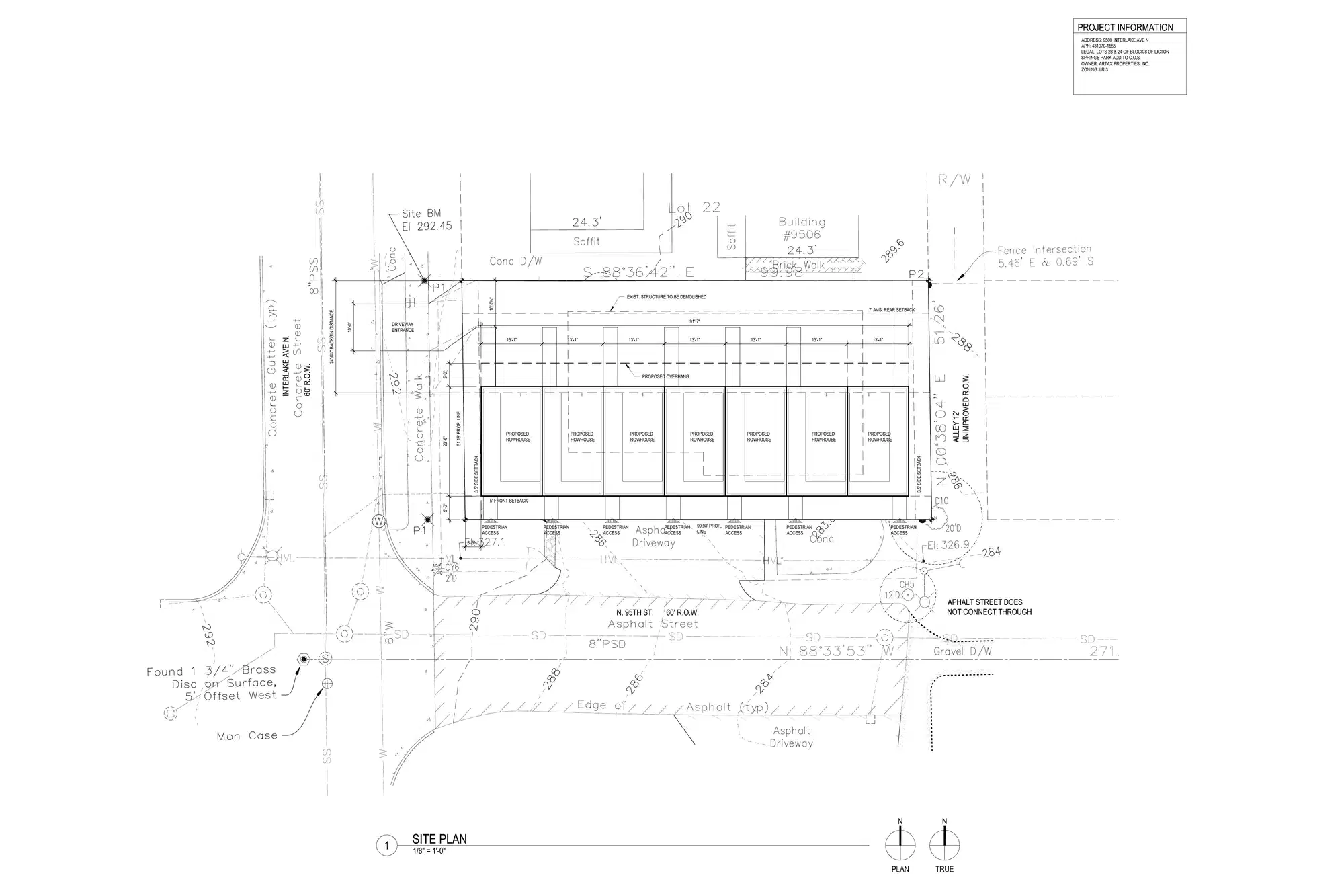 Site plan for 1400 N 95th St