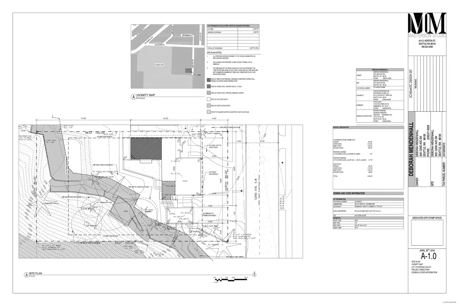 Site plan for 3051 52nd Ave SW