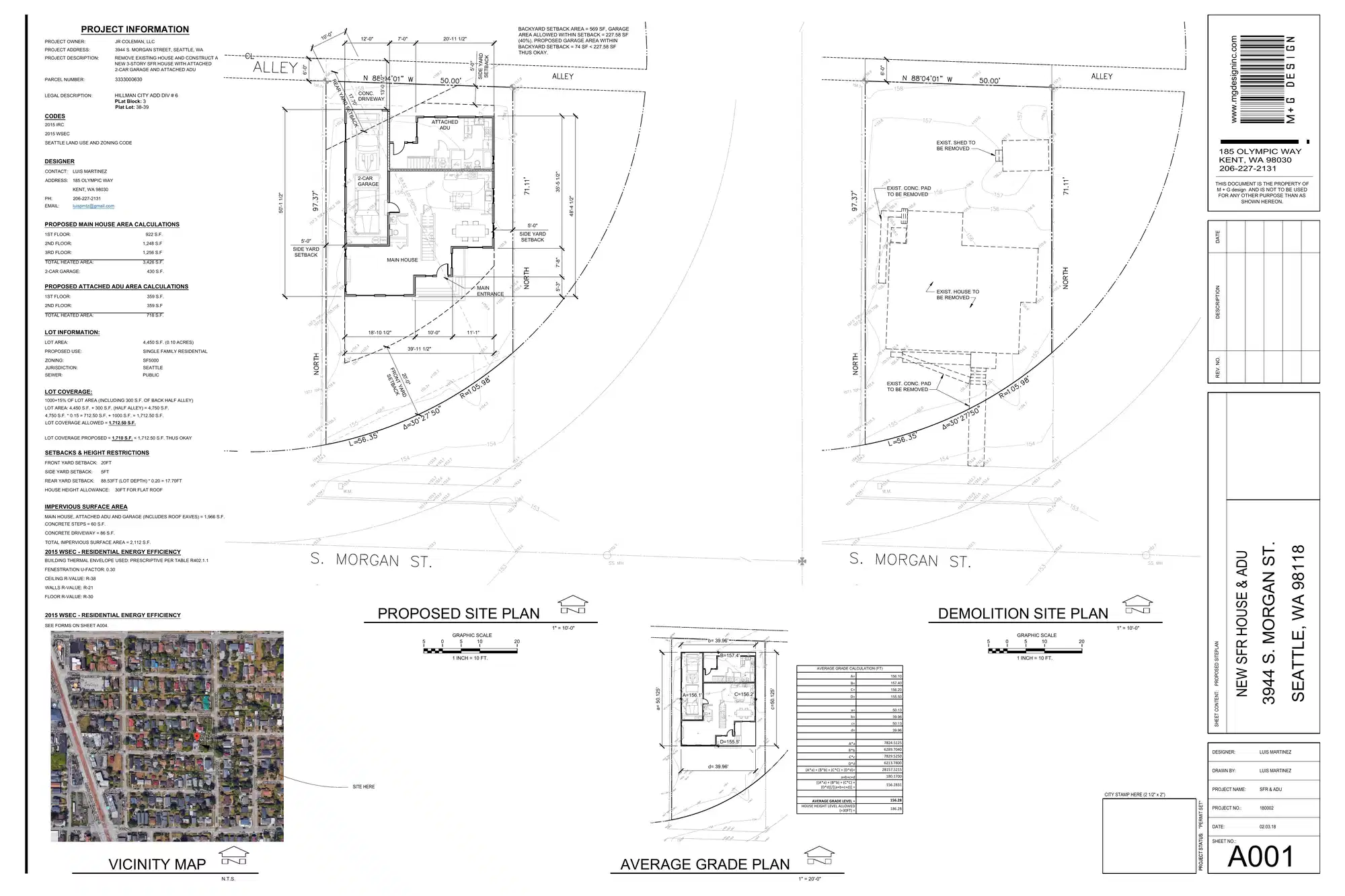 Site plan for 3944 S Morgan St