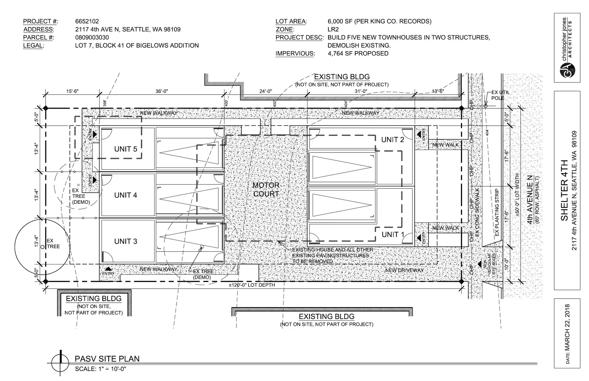 Site plan for 2119 4th Ave N