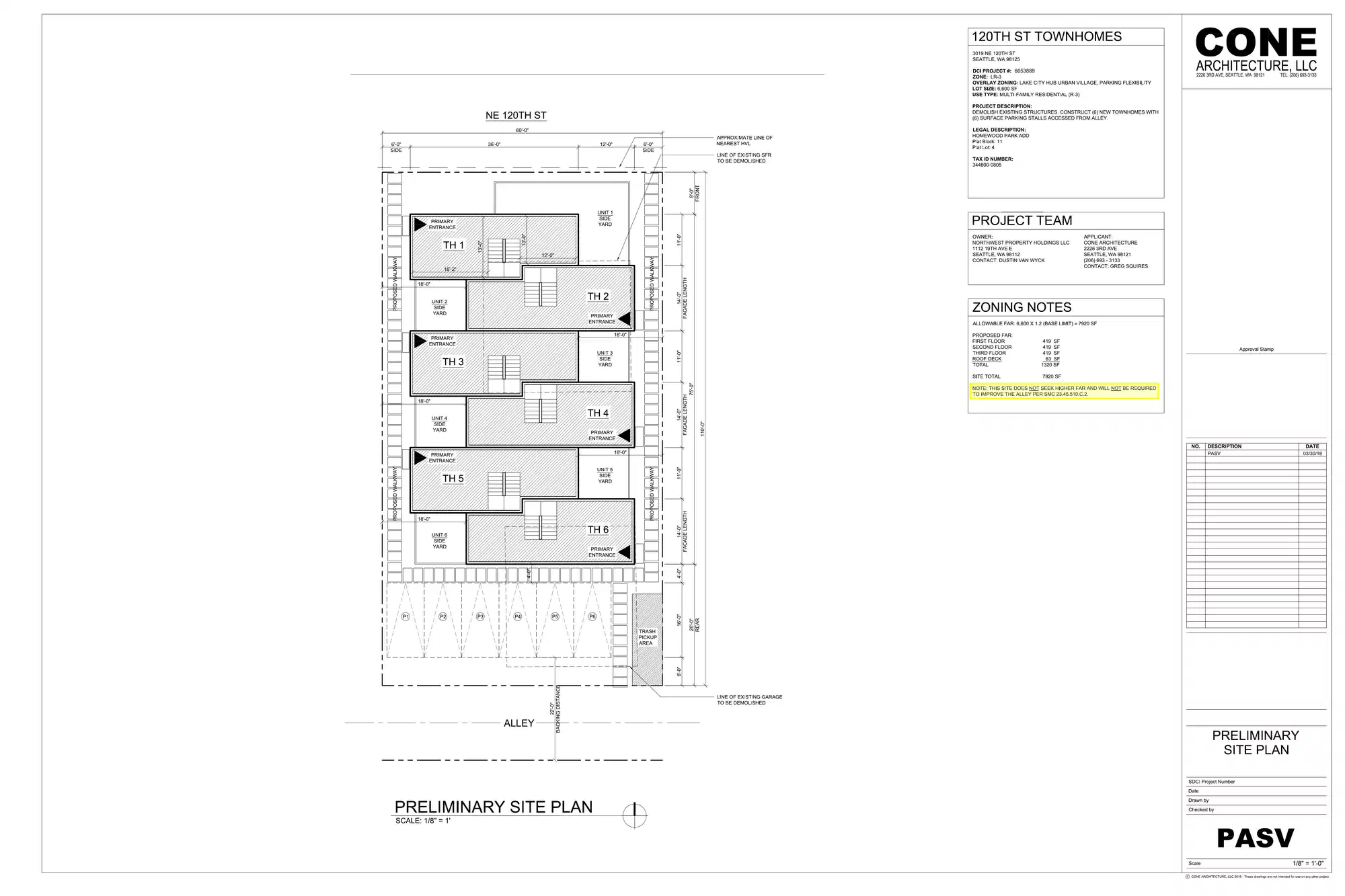 Site plan for 3019 NE 120th St