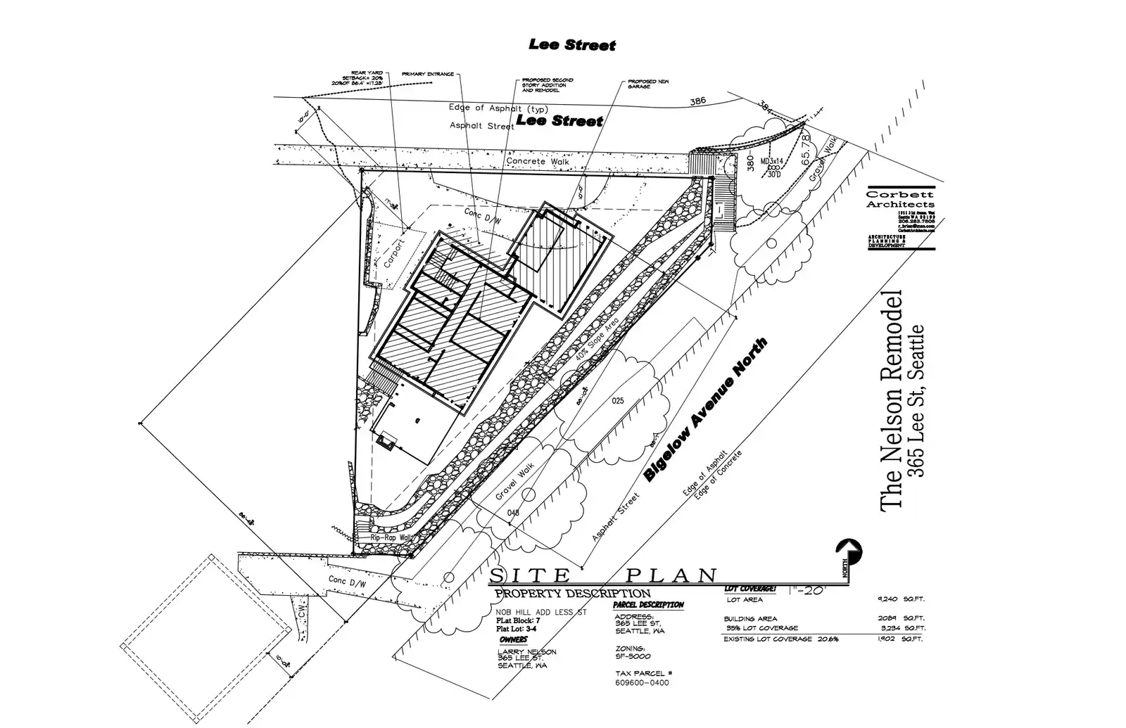 Site plan for 365 Lee St