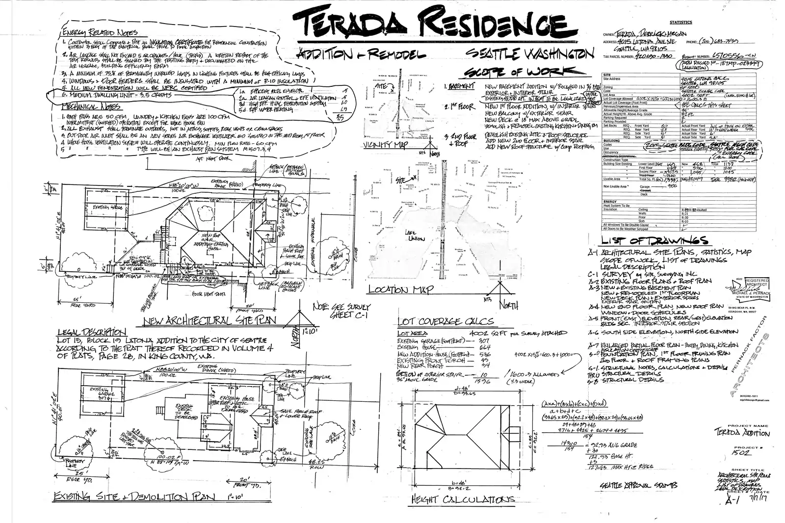 Site plan for 4015 Latona Ave NE