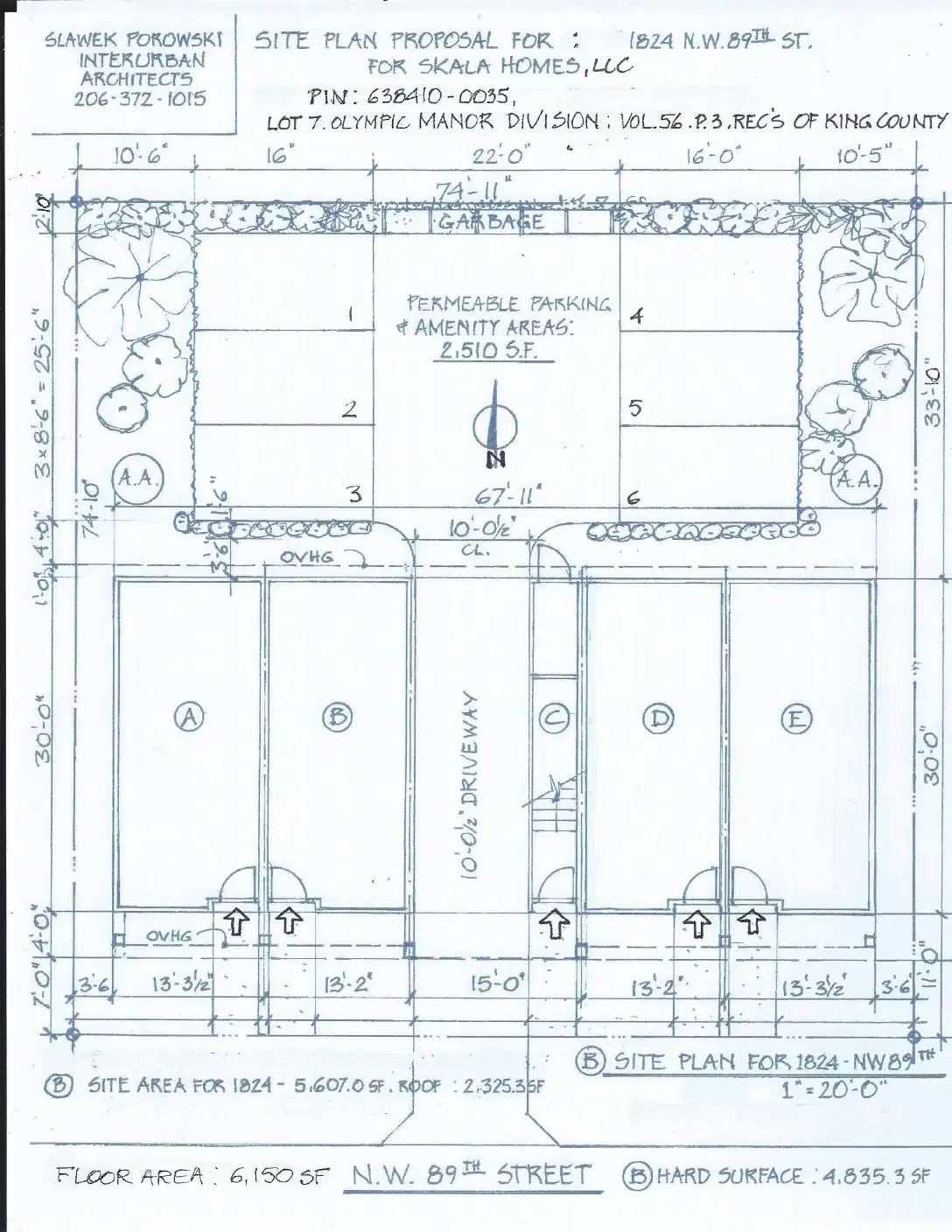 Site plan for 1824 NW 89th St