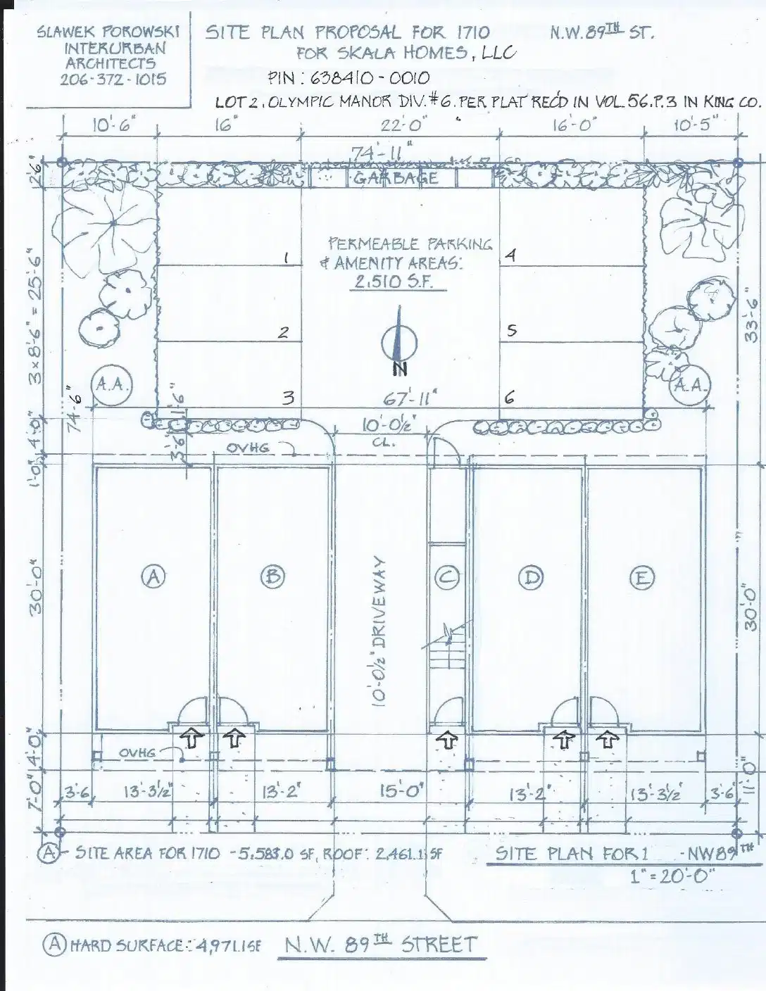 Site plan for 1710 NW 89th St