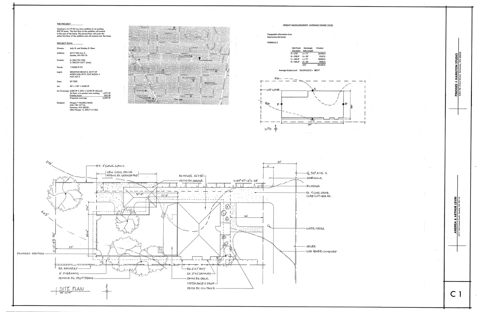 Site plan for 6317 52nd Ave S