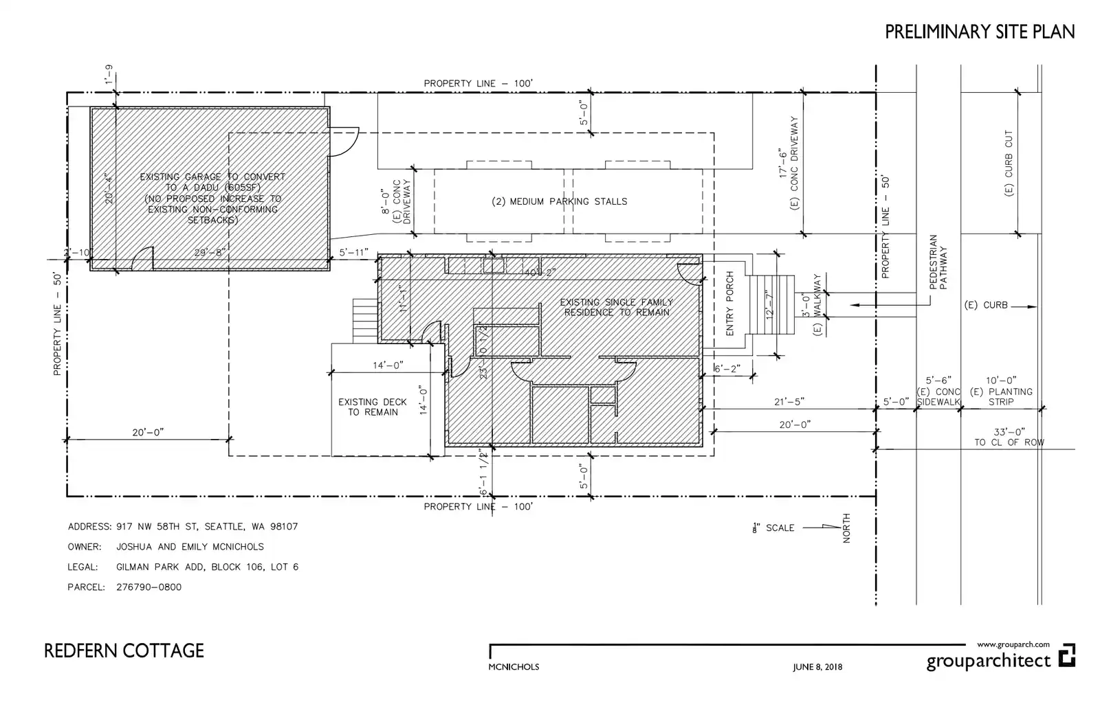 Site plan for 917 NW 58th St