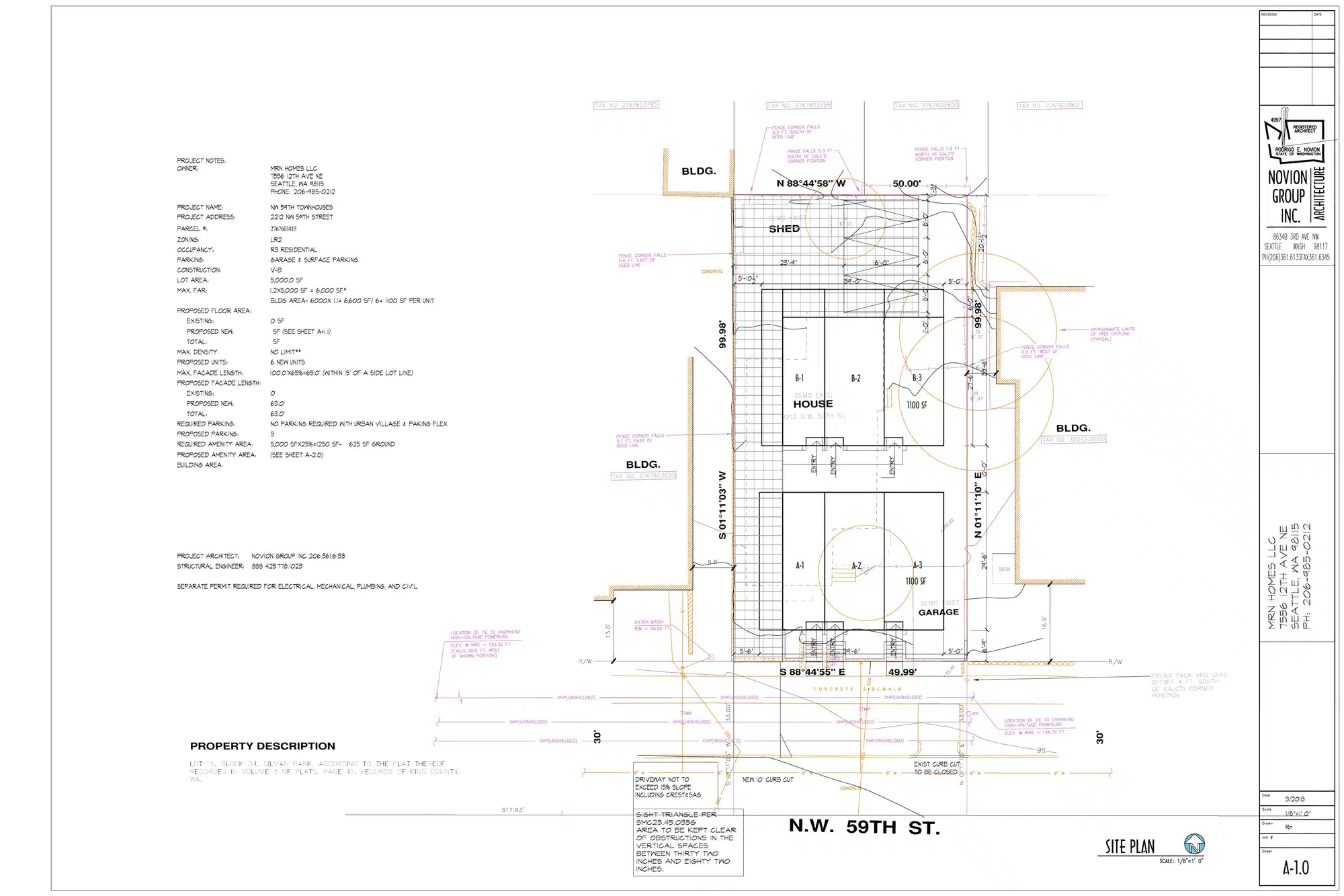 Site plan for 2210 NW 59th St