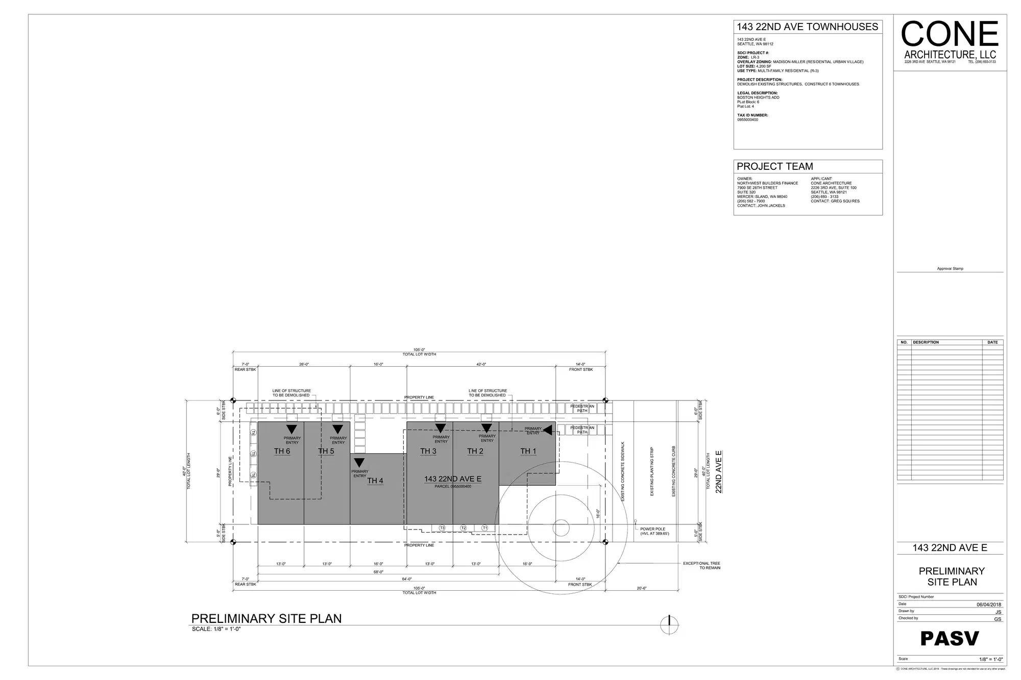 Site plan for 143 22nd Ave E
