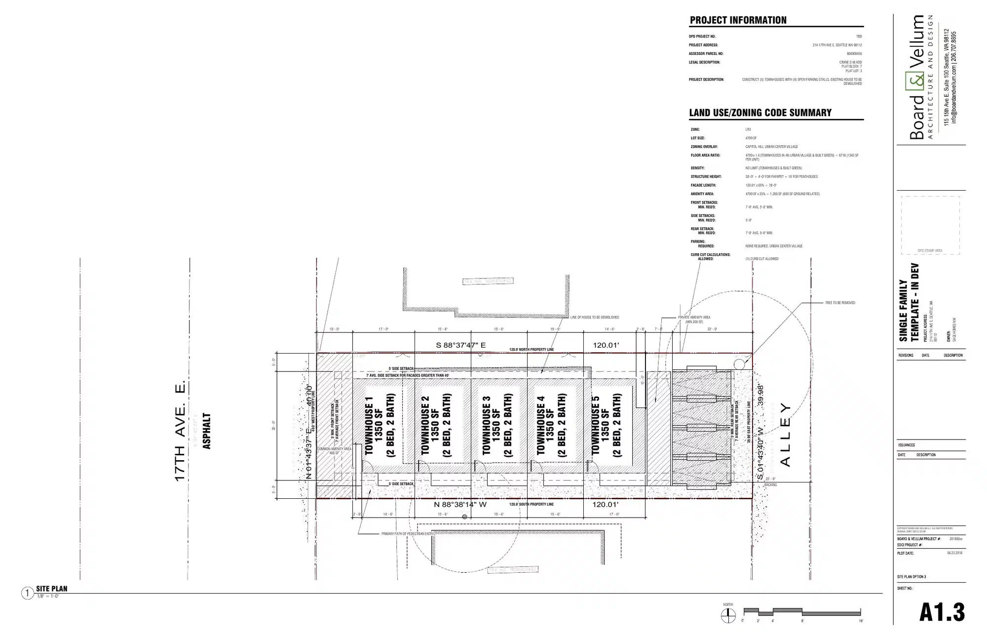 Site plan for 216 17th Ave E